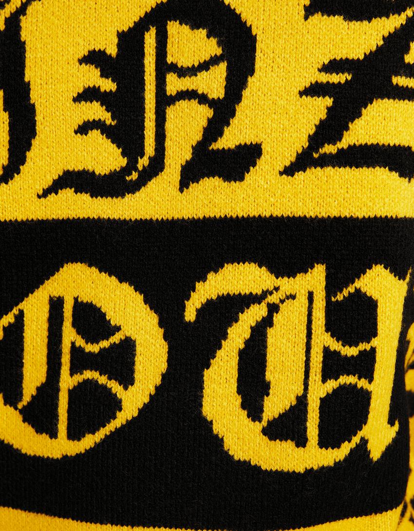 سويتر بطبعة-خردلي-3