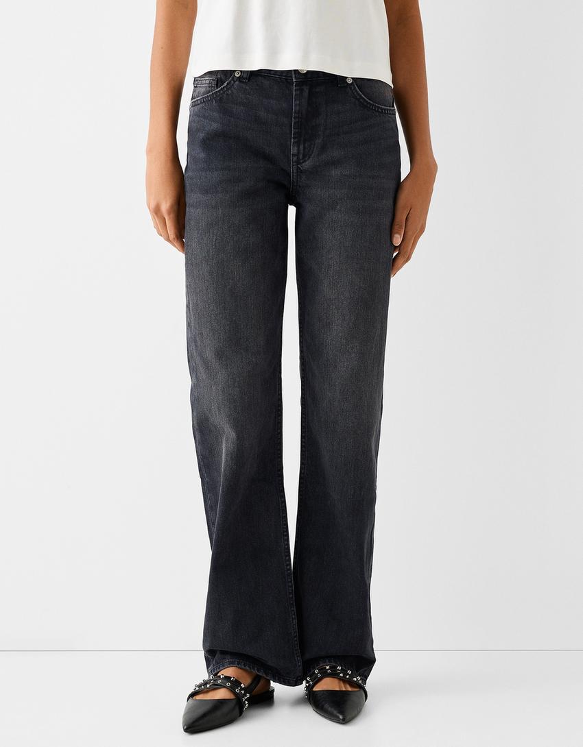 Straight fit jean-Gri-1