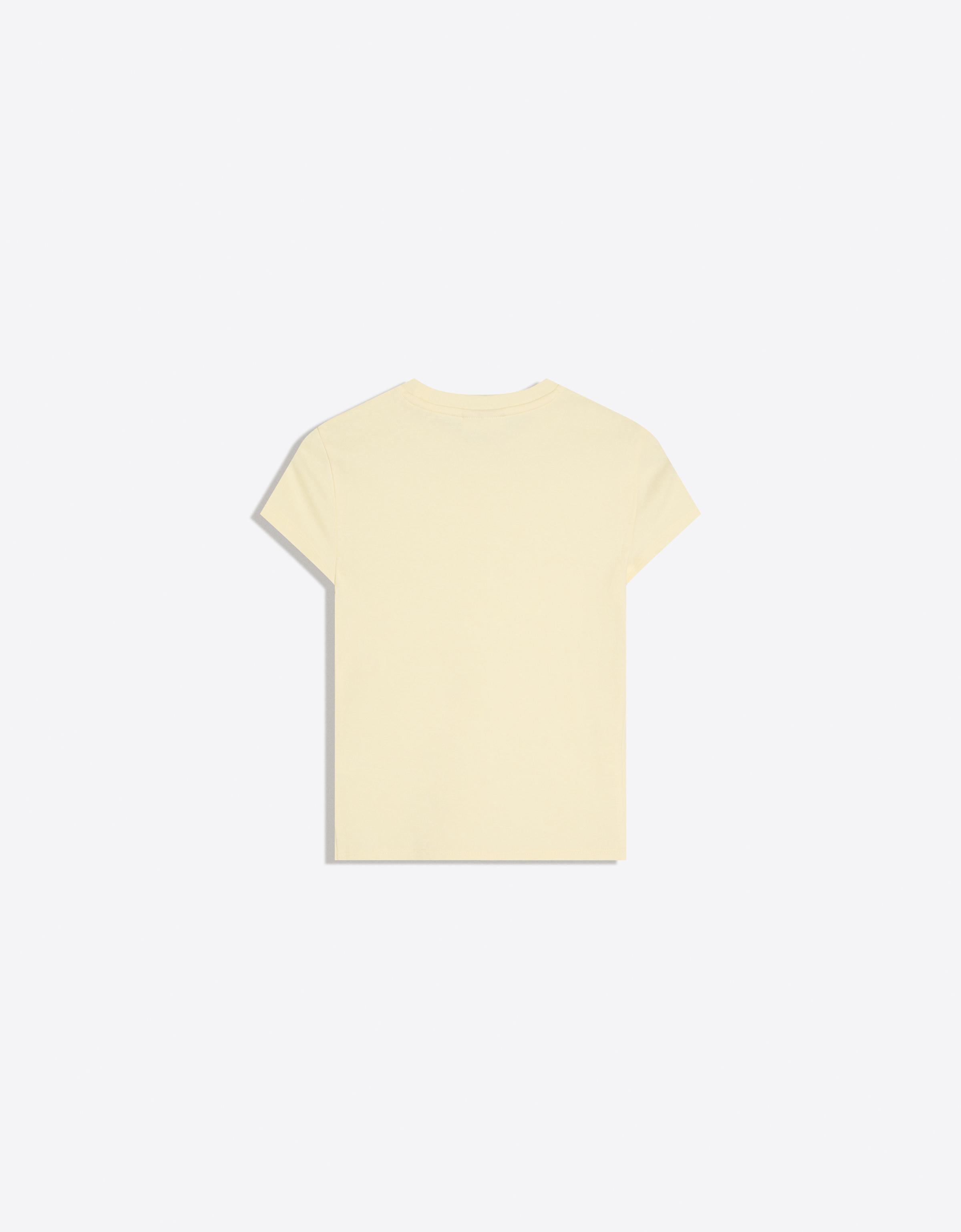 Short sleeve round neck T-shirt — Yellow