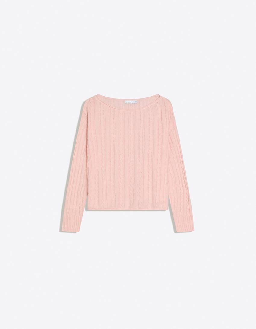 Braided jumper-Pink