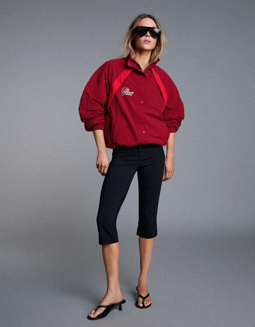 Embroidered lightweight jacket