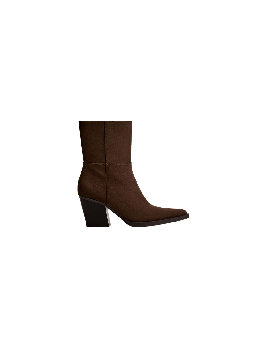 Heeled cowboy ankle boots