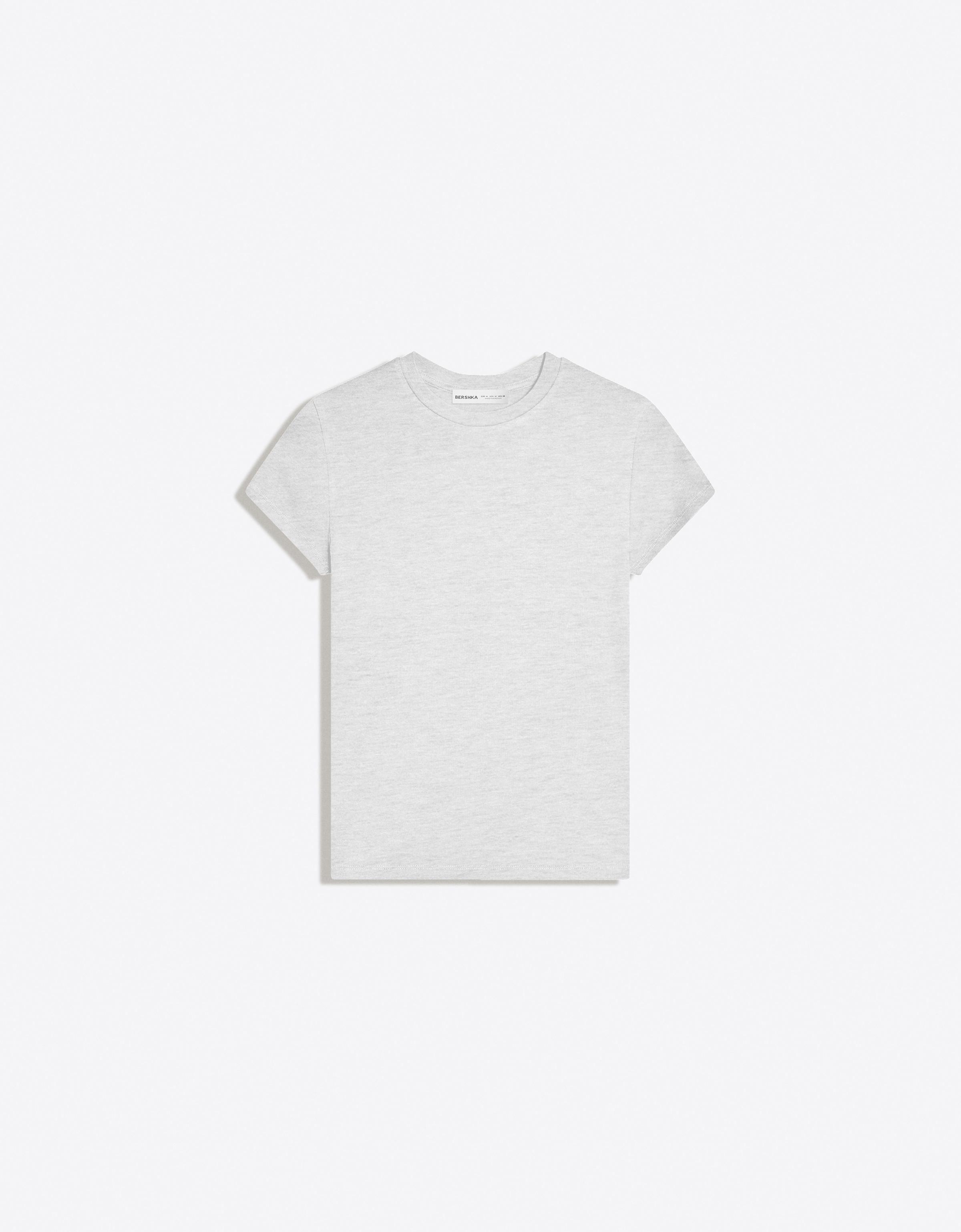 Short sleeve round neck T-shirt — Grey