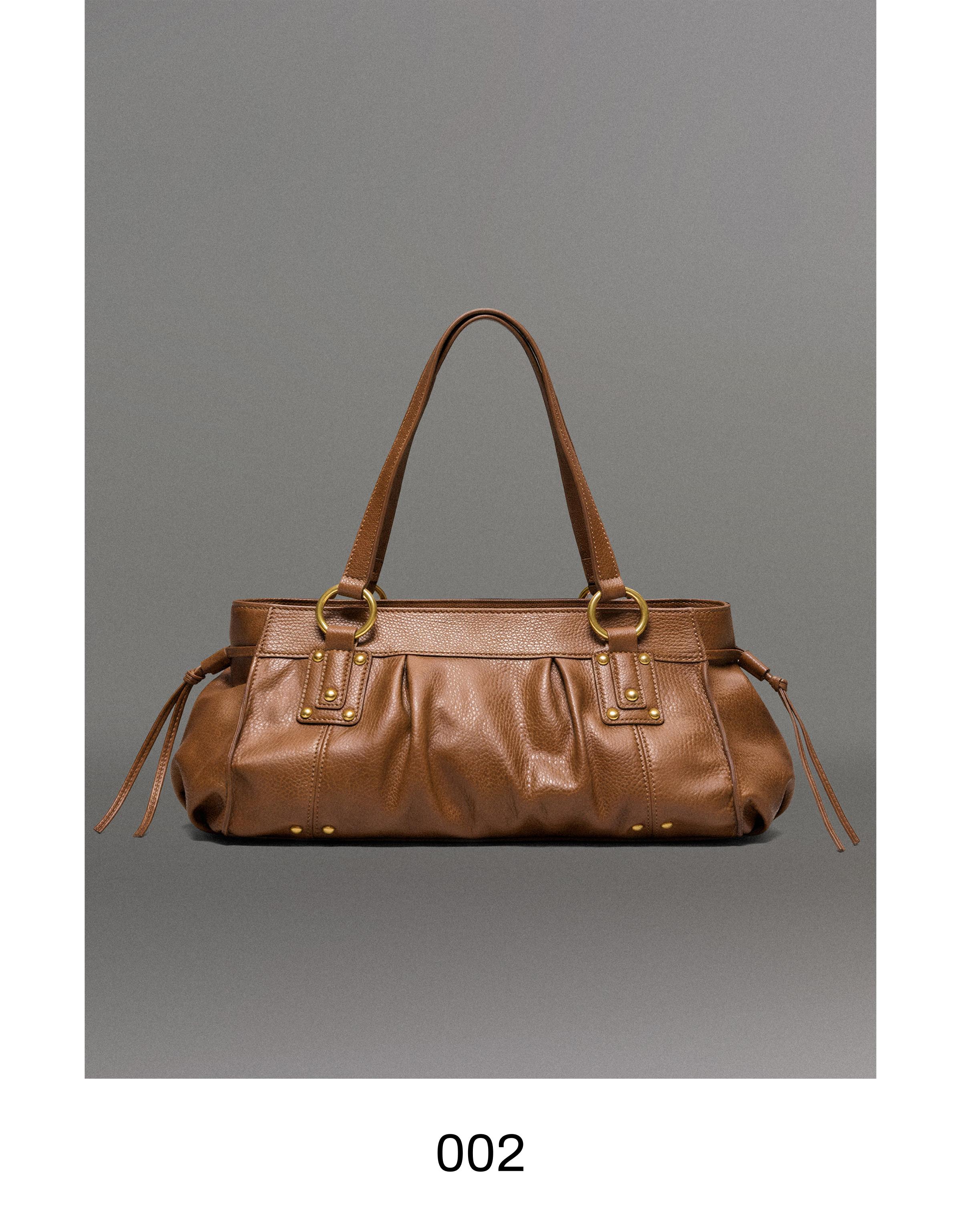 Studded bag — Brown