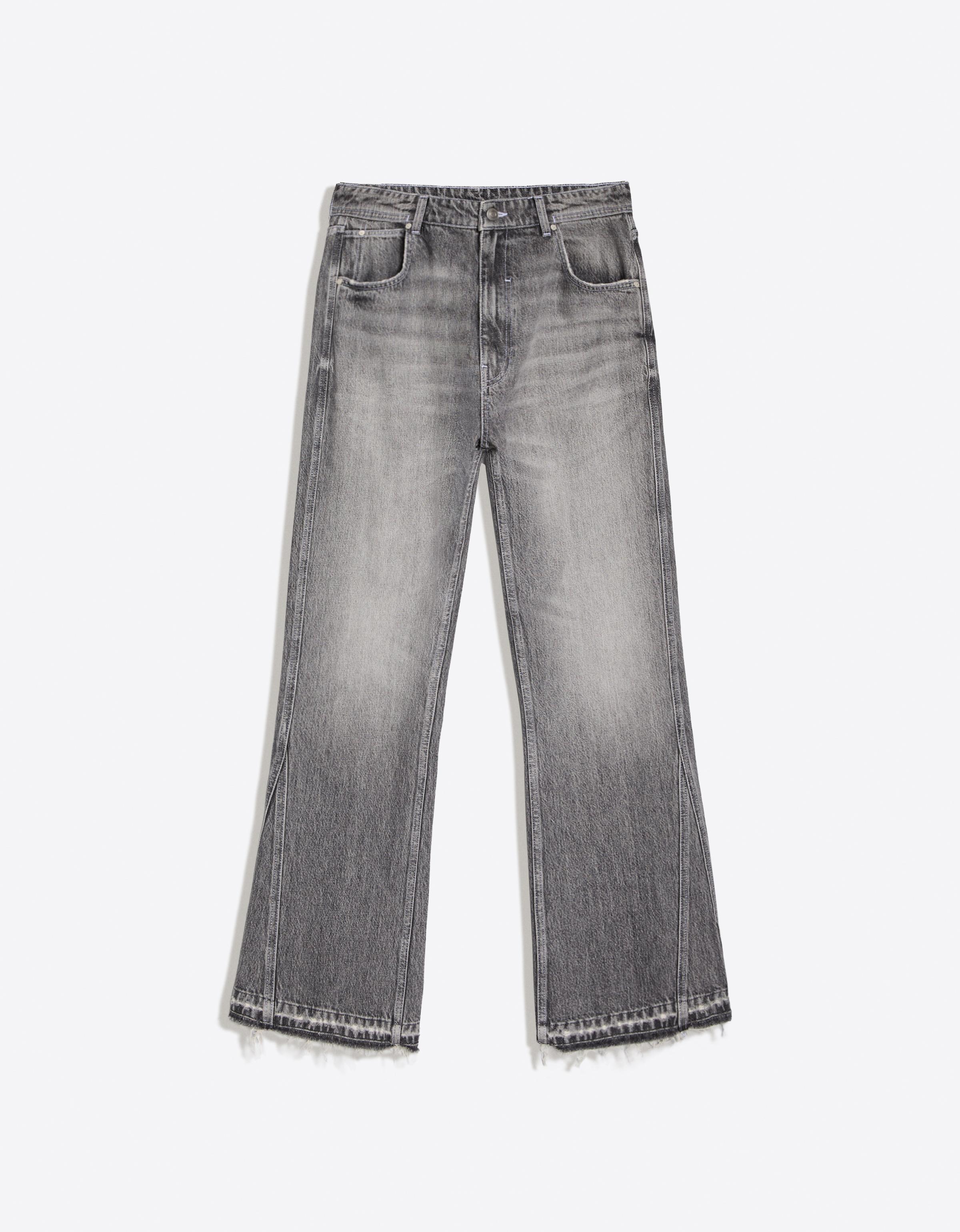 Straight flared jeans — Grey