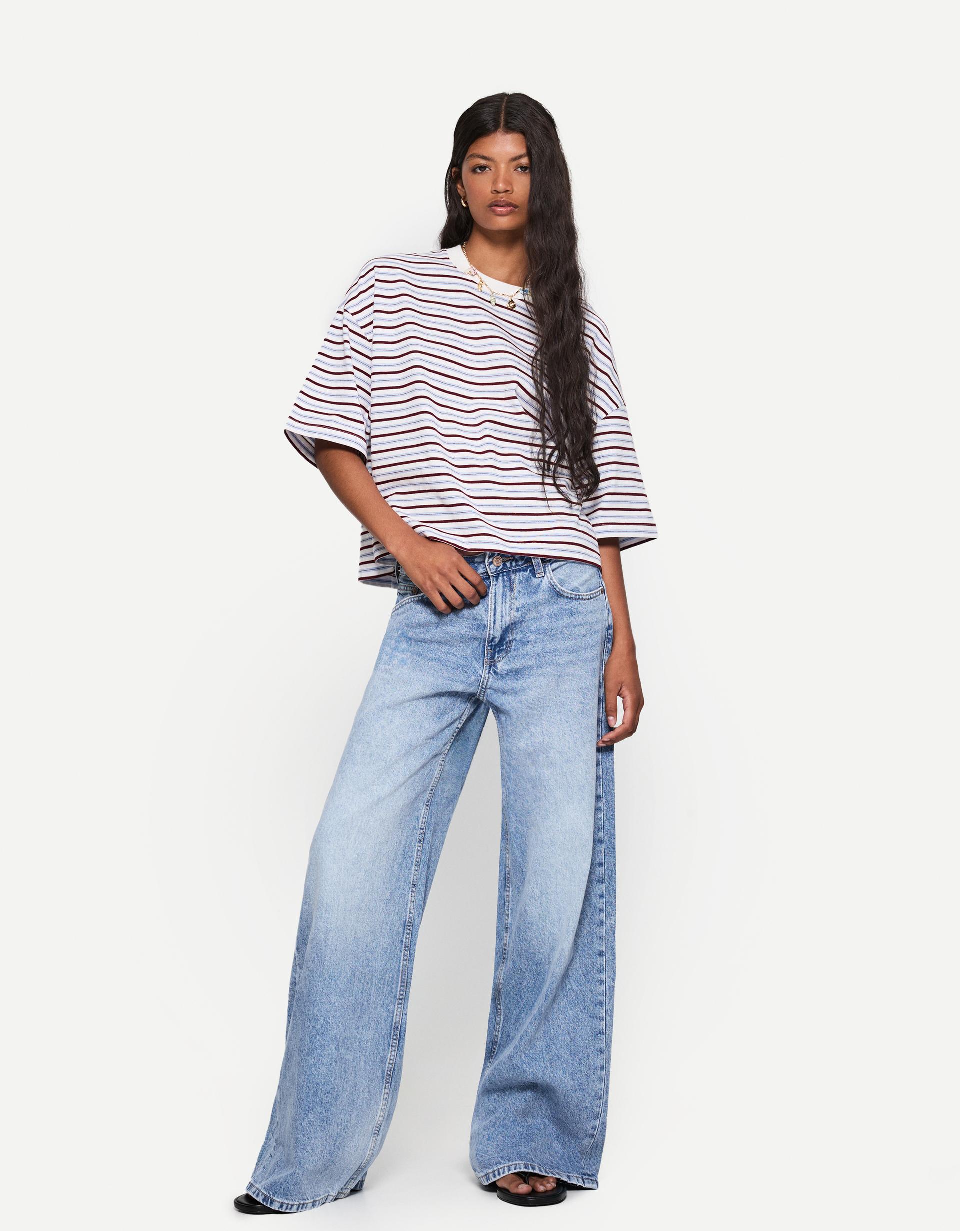 Wide Leg Jeans Pantalones Vaqueros Del Bershka Wide Leg Pantalon