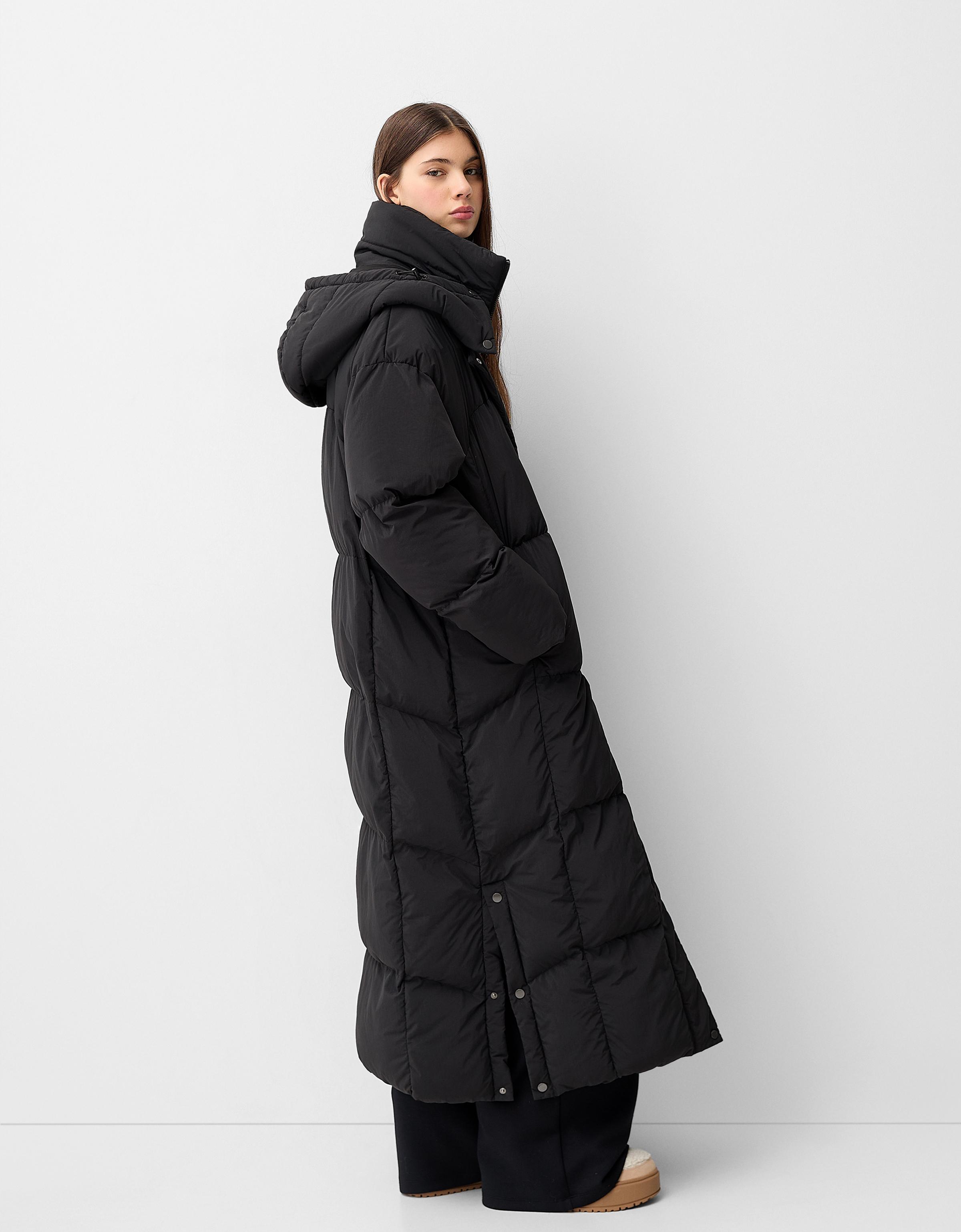 Long puffer coat Women Bershka