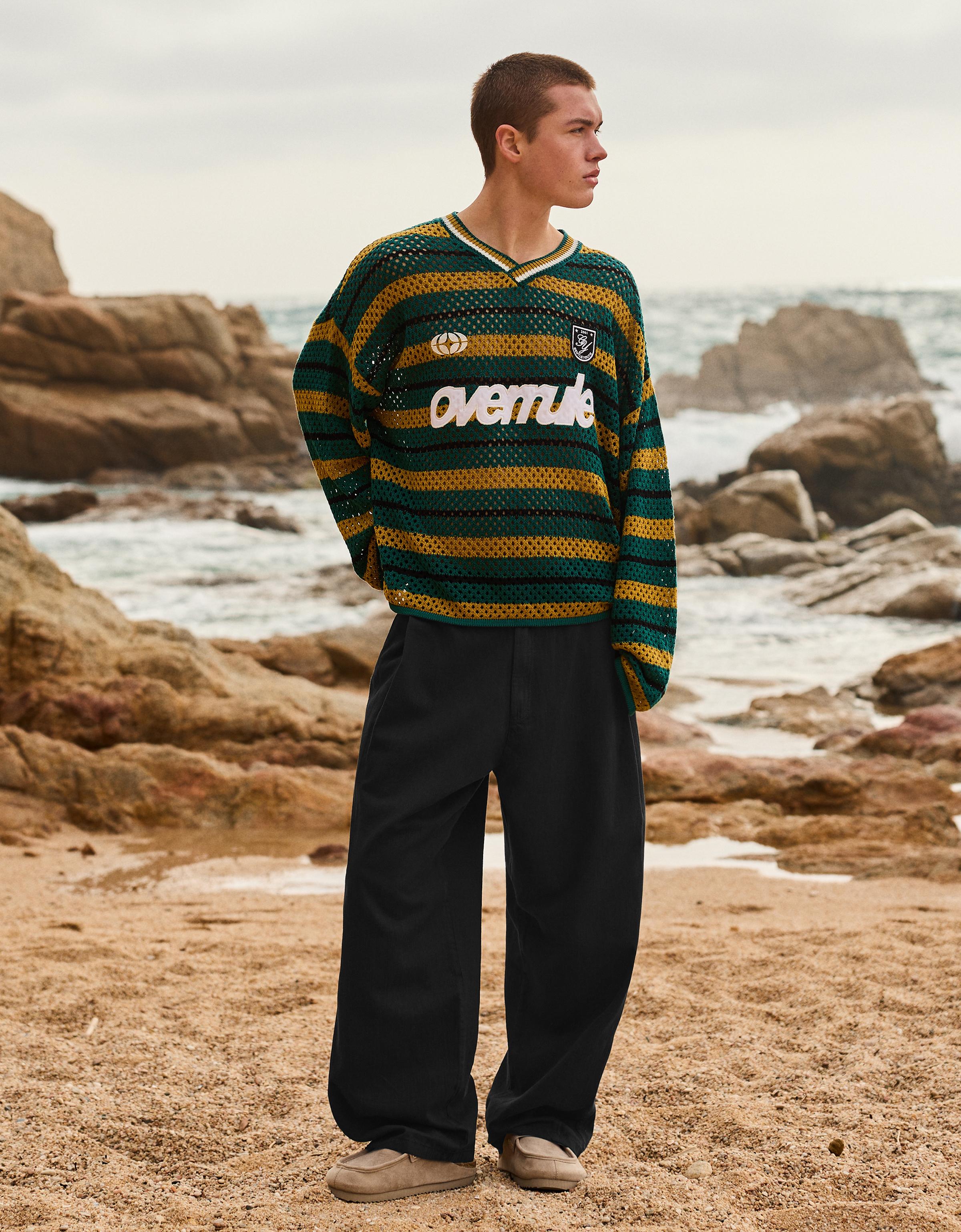 Ketenli super baggy fit pantolon - Görsel 95