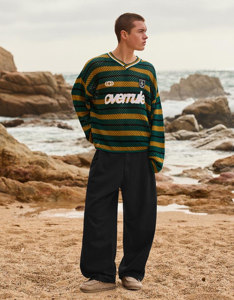 Ketenli super baggy fit pantolon