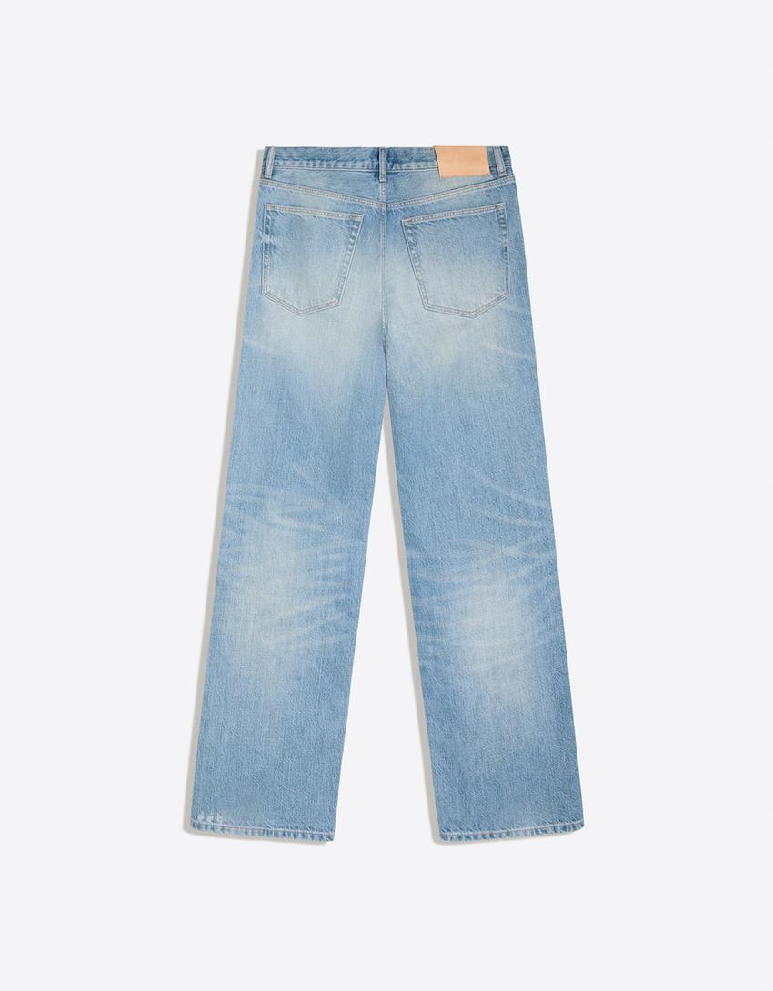 Jean baggy fit-Bleu lavé