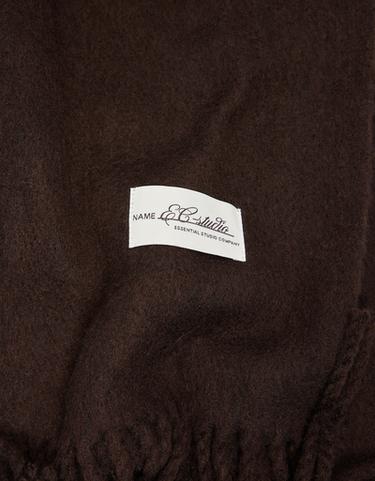Fine fringed scarf — Brown 2