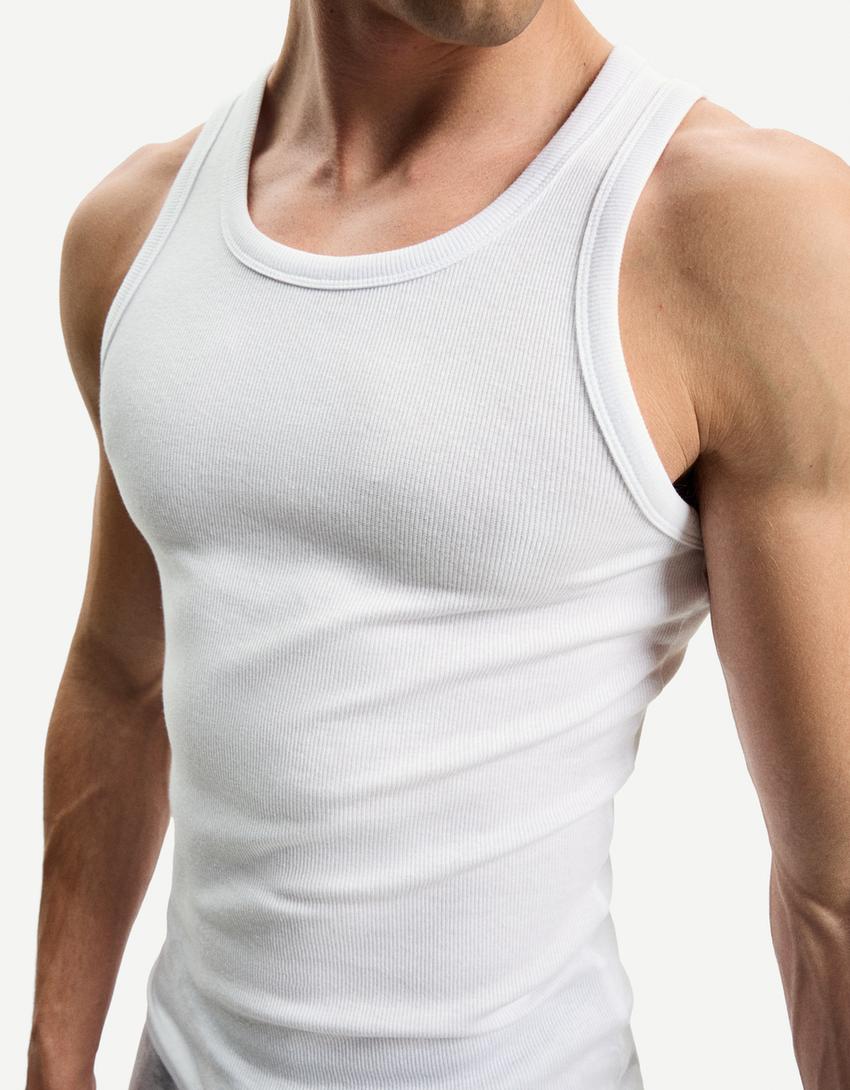 Ribbed vest top