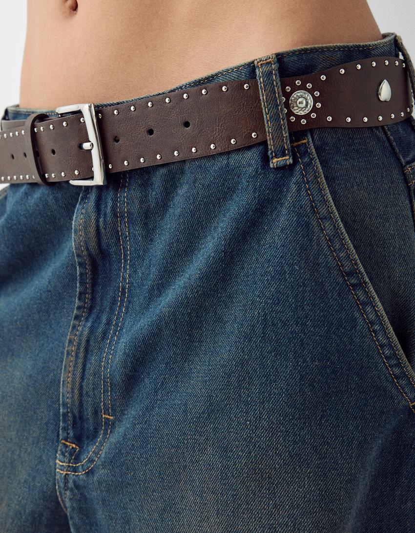 حزام كاحت بتفاصيل-بني-1