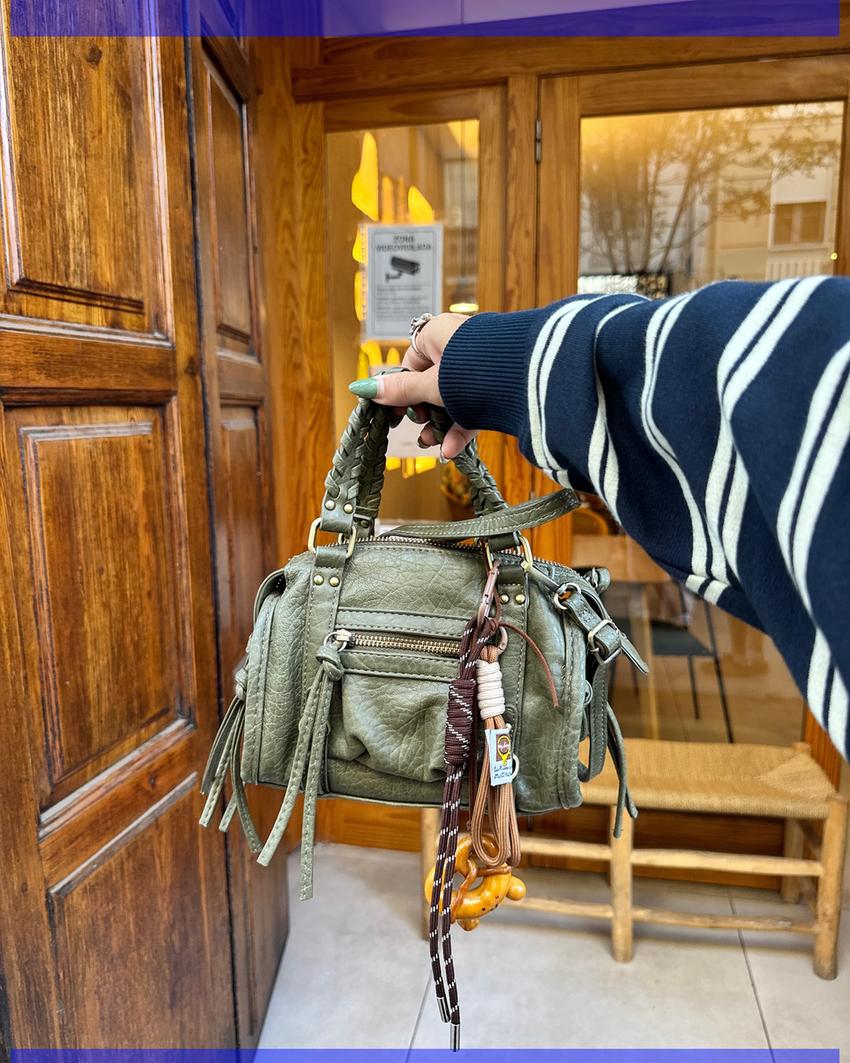 Mini bowling bag-Khaki
