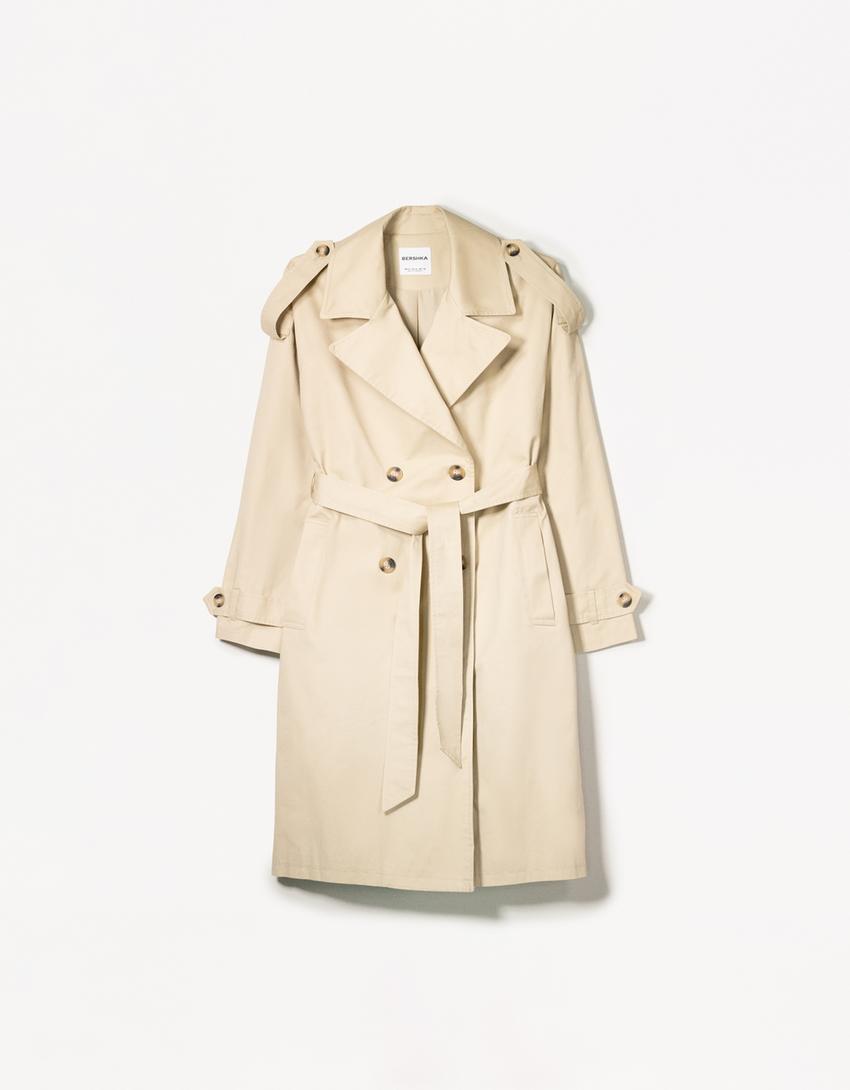 Trench coat-Camel
