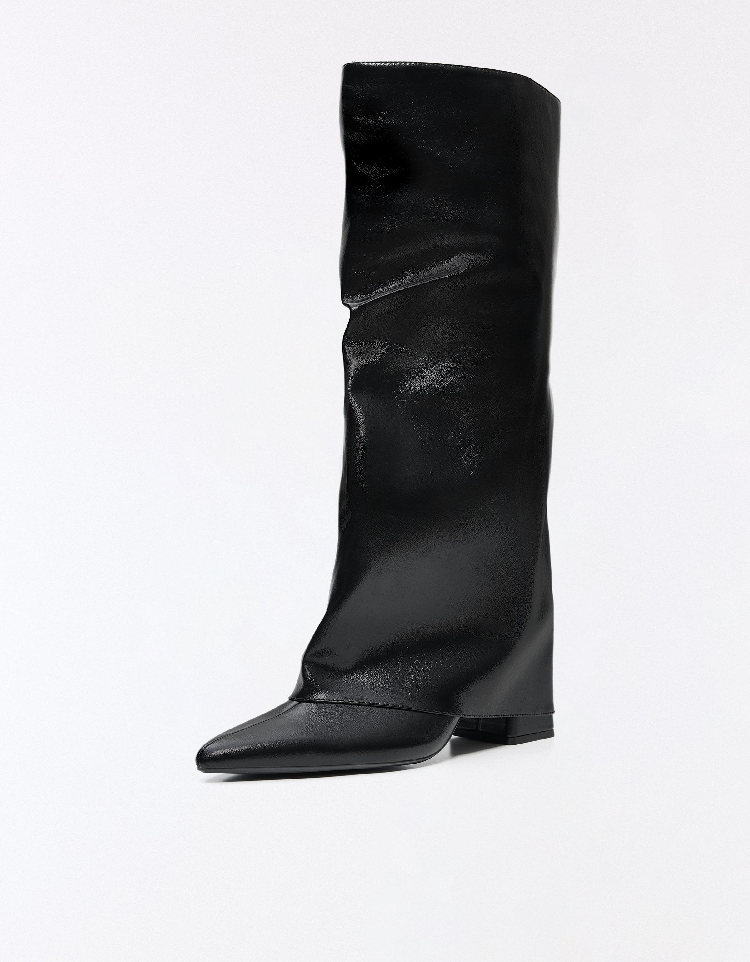 Trouser heel boots — BLACK