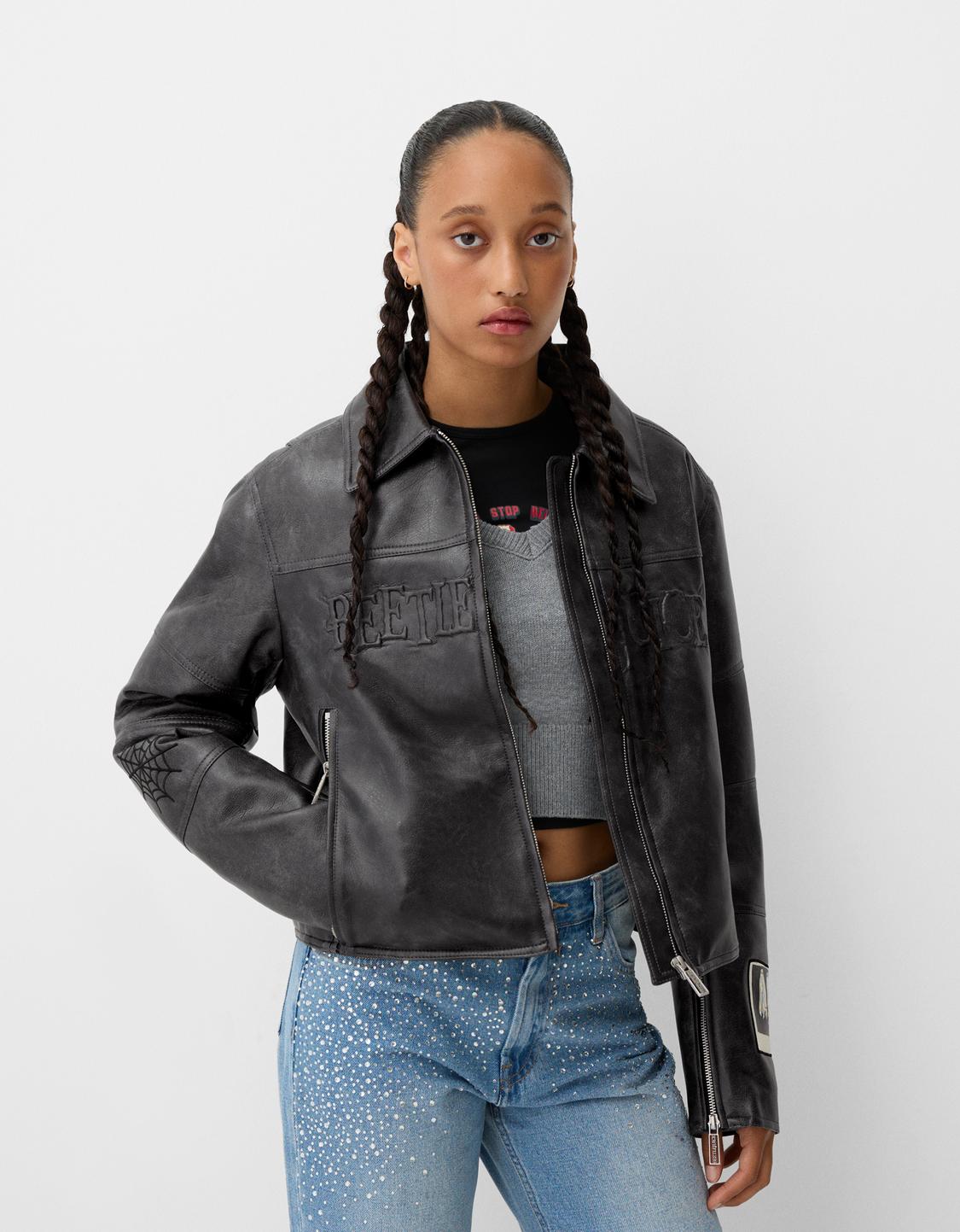 Chaquetas Efecto Piel Para Mujer Nueva Colecci n Bershka Mexico Chaquetas Efecto Piel Para Mujer Nueva Colecci n Bershka Mexico