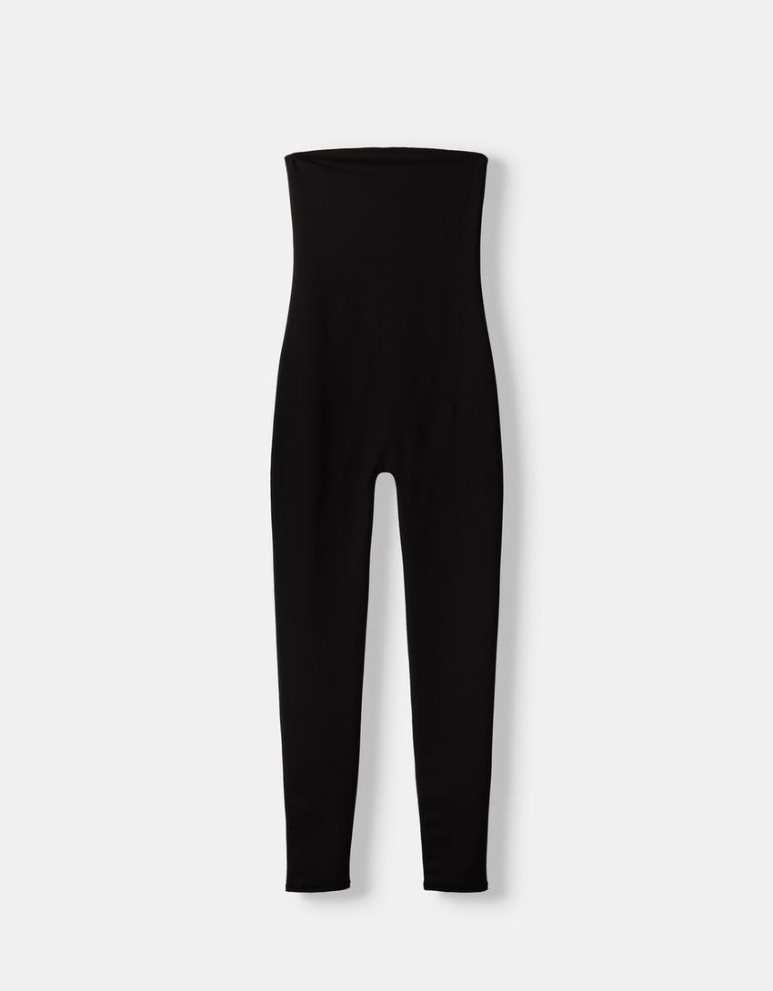 Macacão bandeau-Preto-4