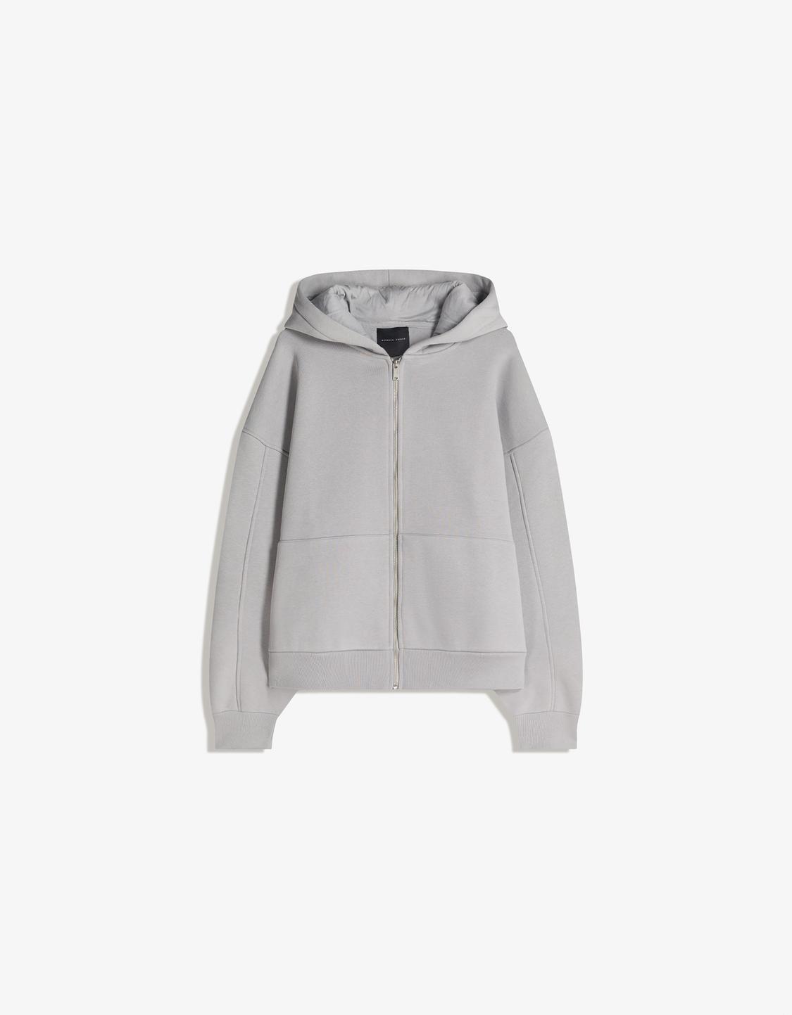 Oversize zip-up hoodie