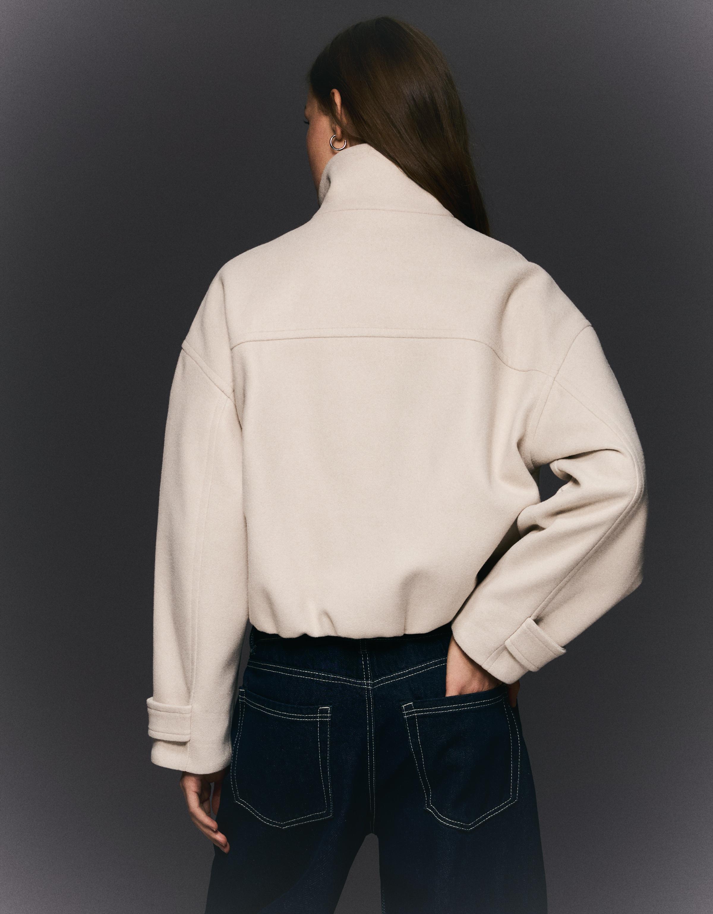 Soft touch jacket — Sand