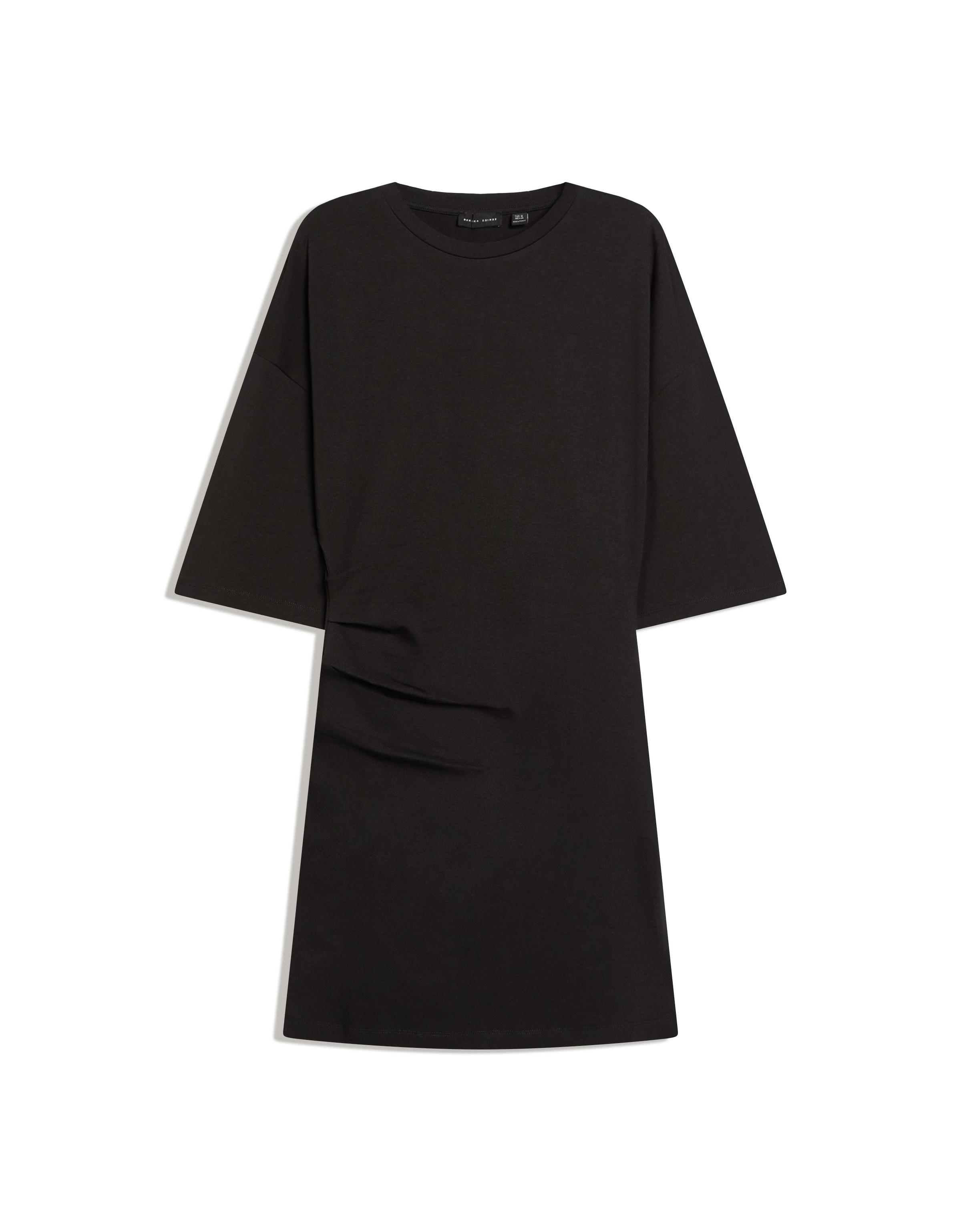 Büzgülü mini elbise - Görsel 4