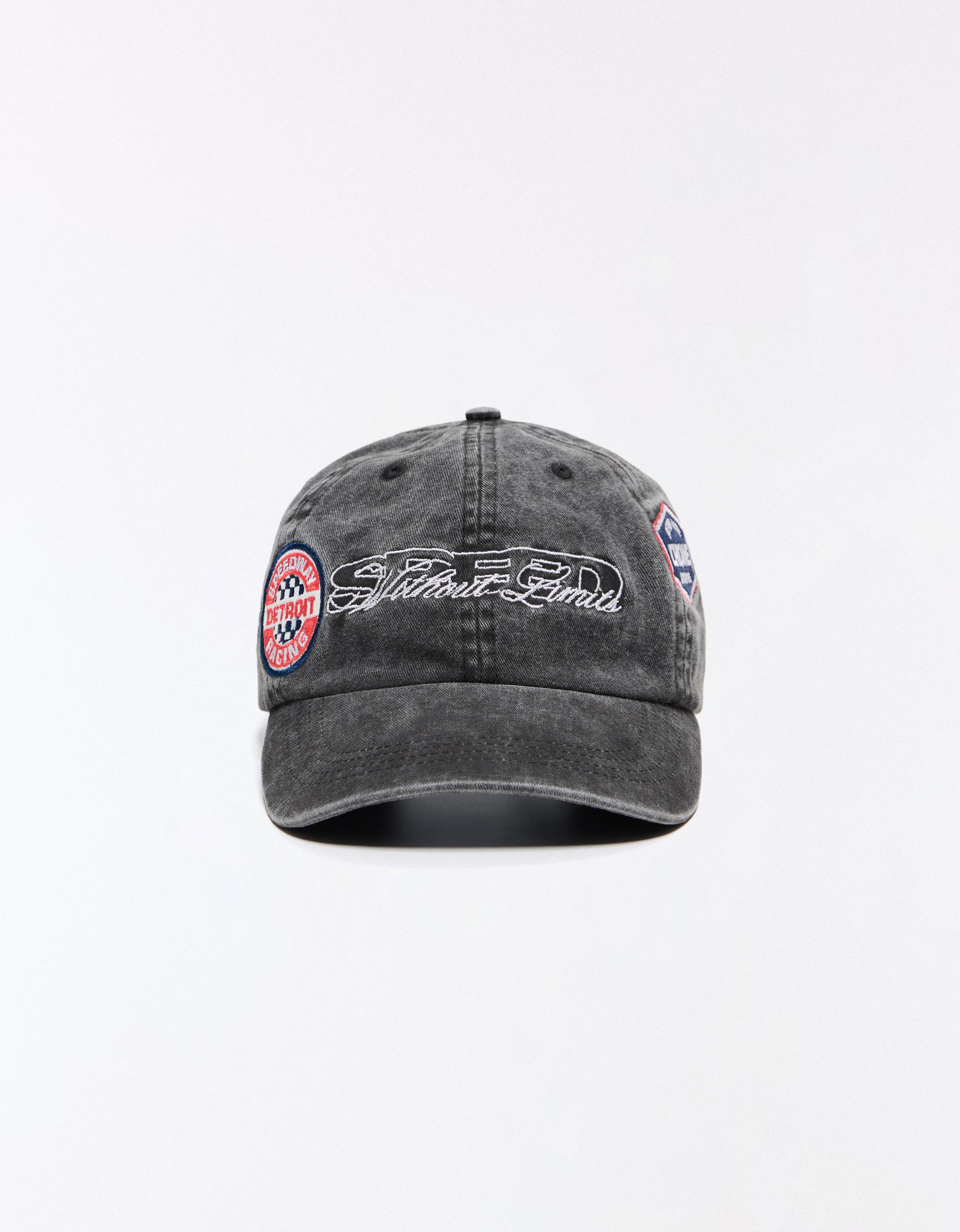 Racing patch cap — Dark grey