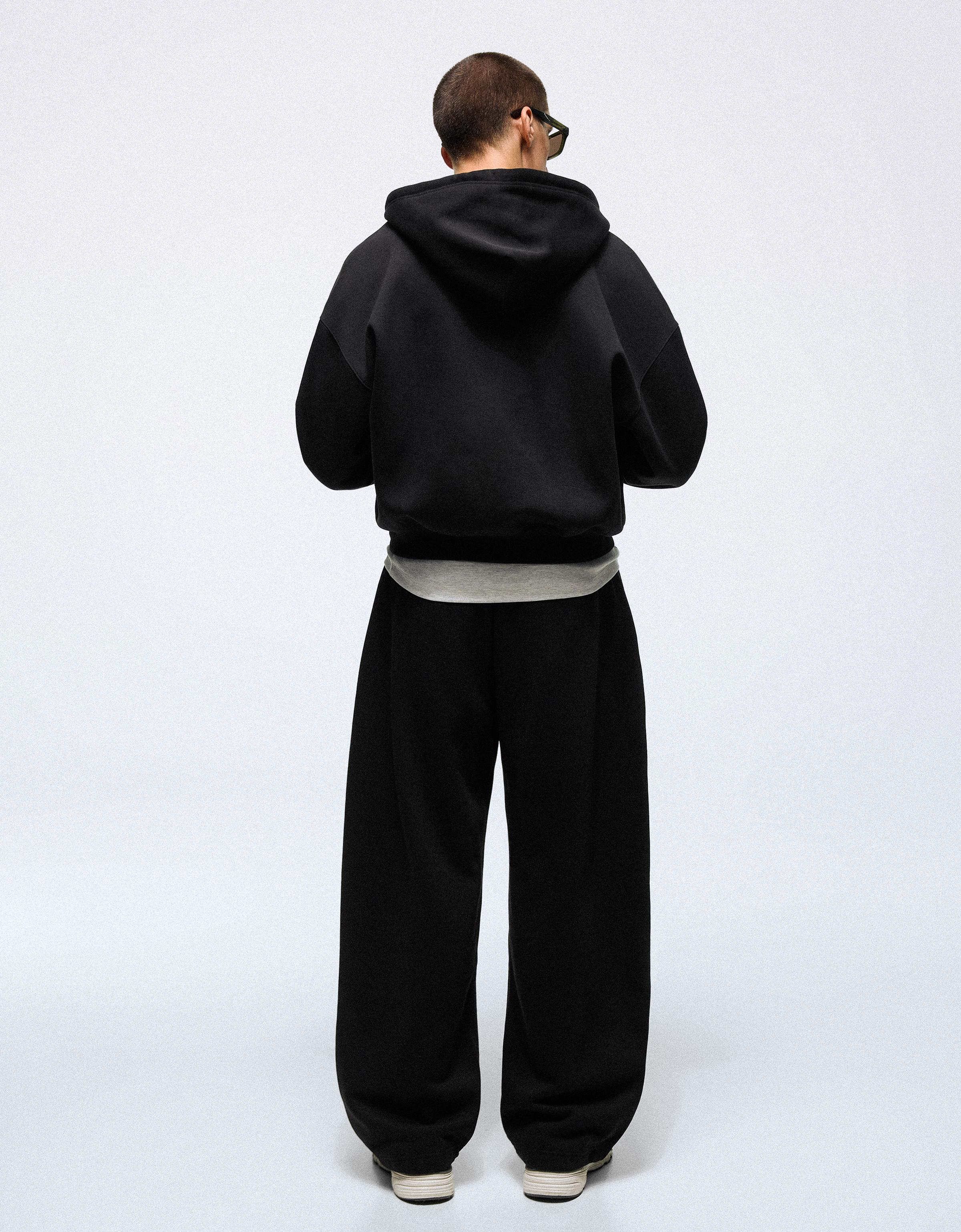 Technical balloon trousers — Black
