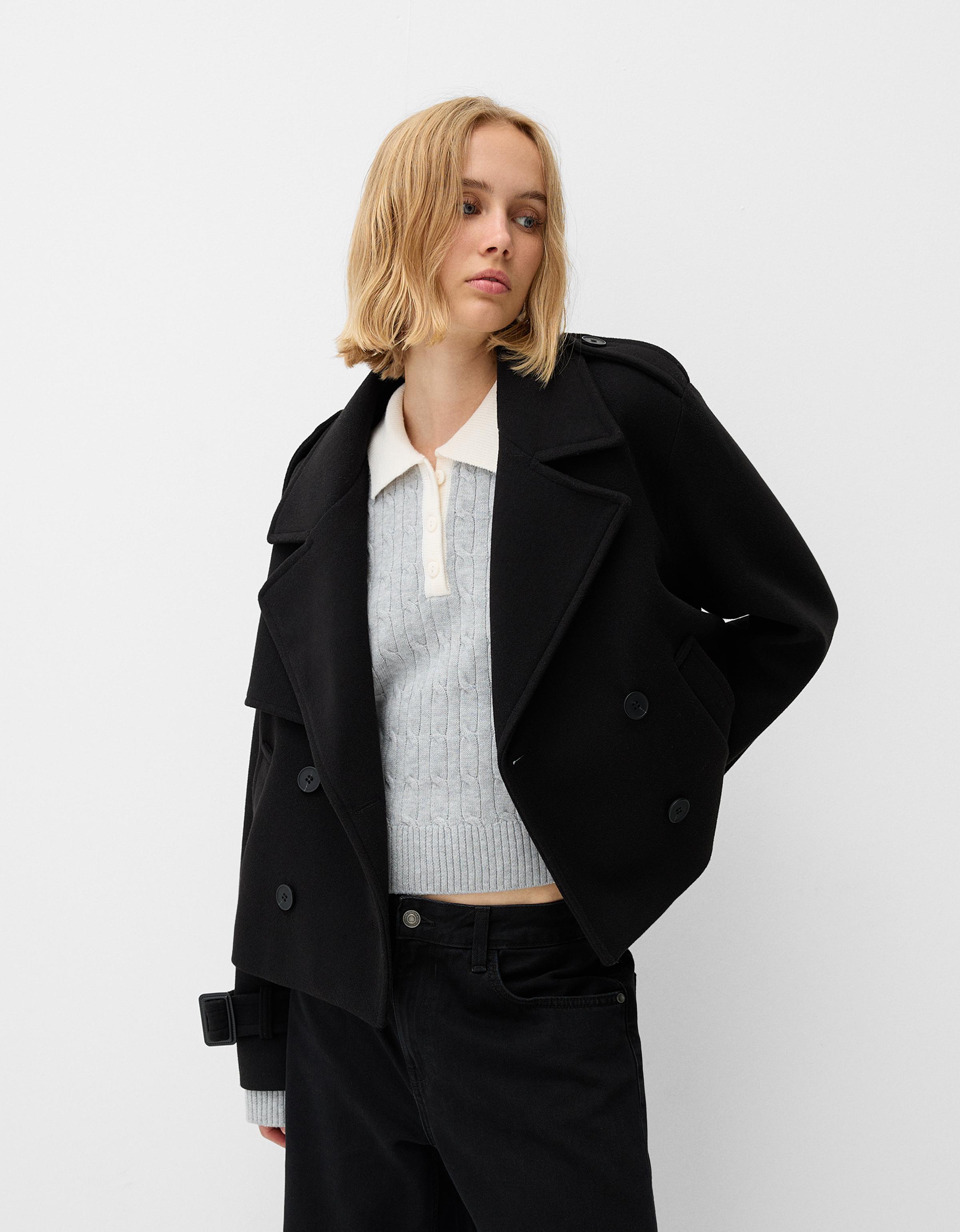 Bershka femme manteau sale