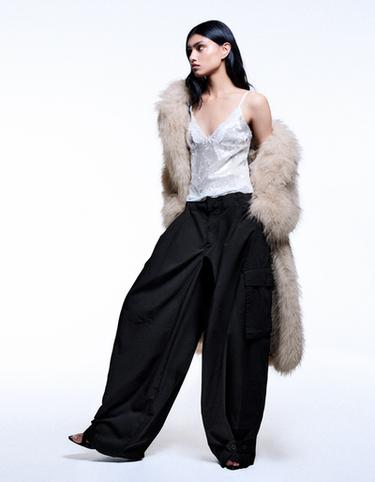 Long fur coat — Beige 3