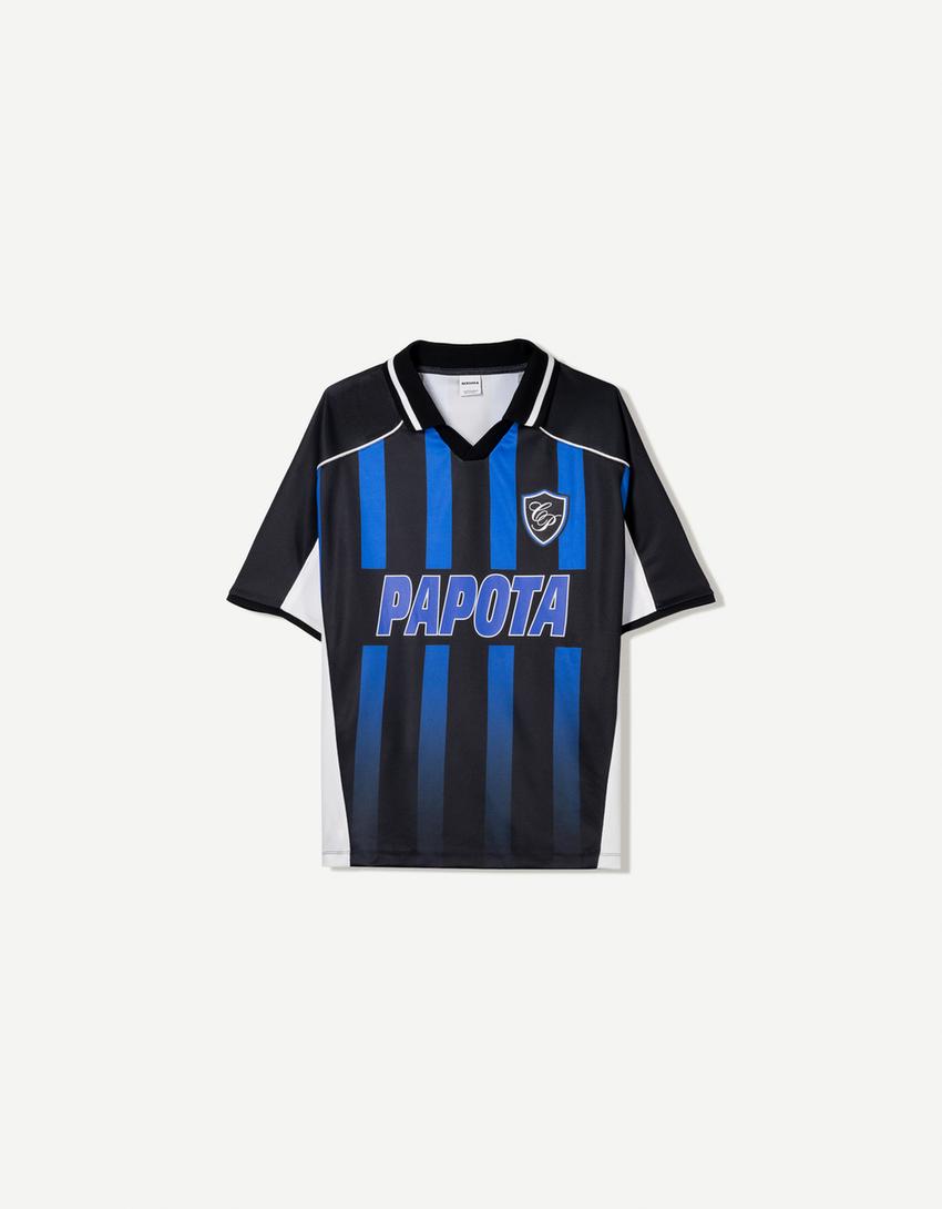 Camiseta CA7RIEL & Paco Amoroso manga curta sport-Azul-1