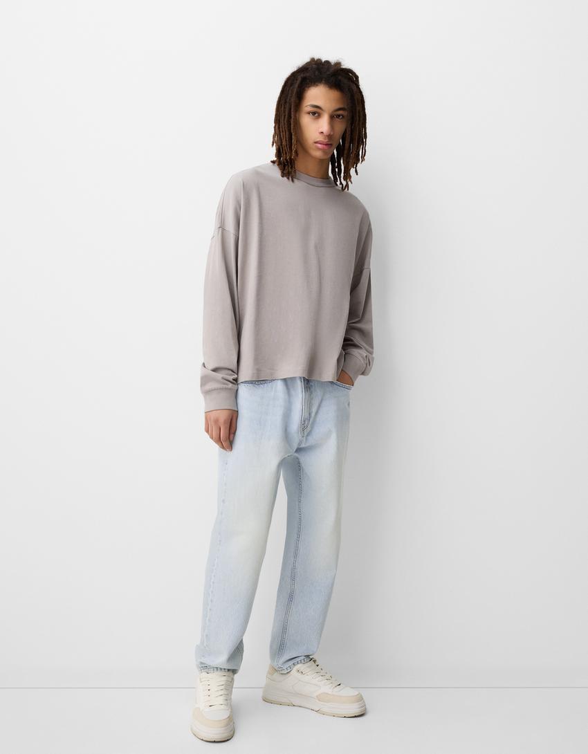 Loose fit jeans-Light blue-0