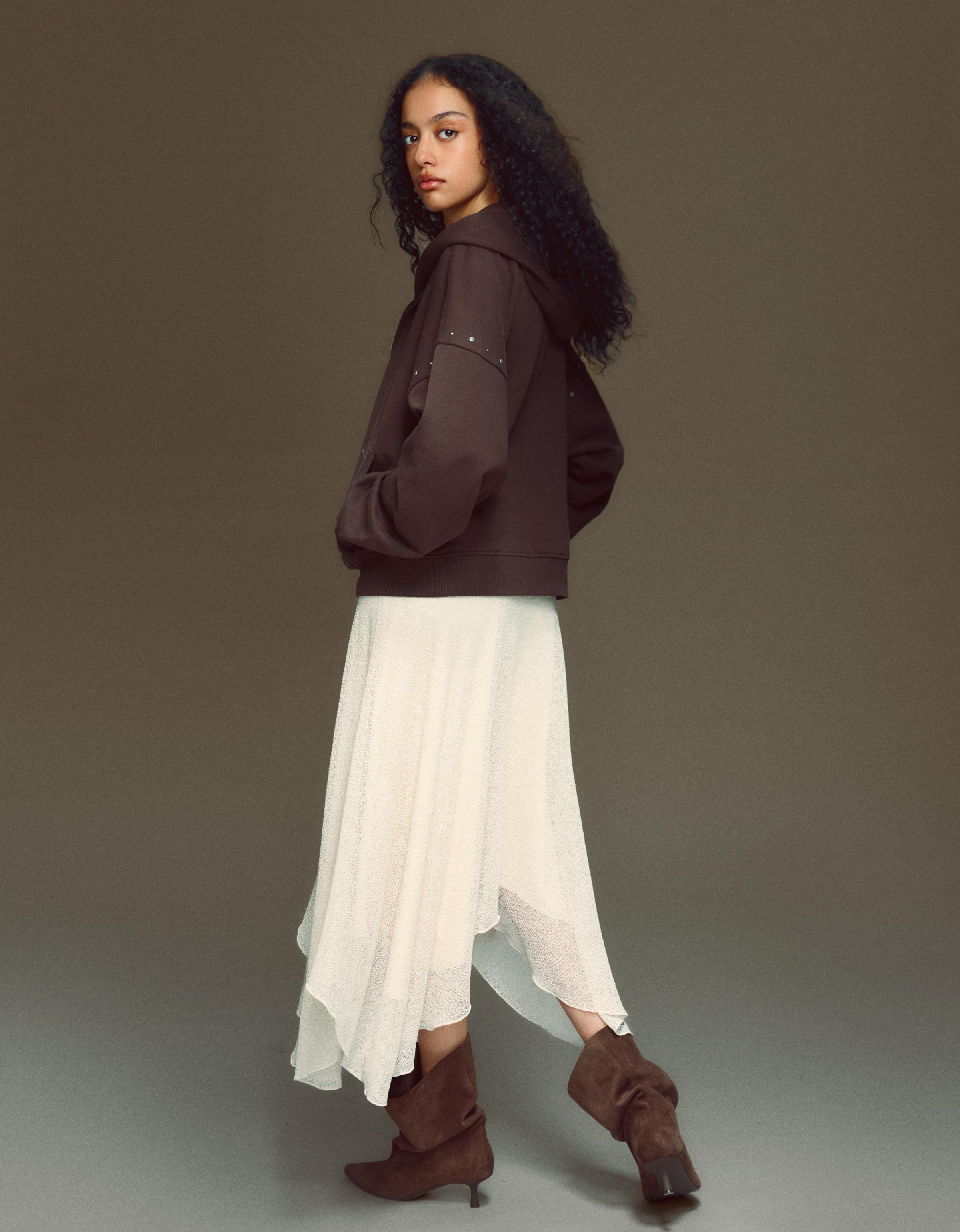 Parlak file midi etek - Görsel 16