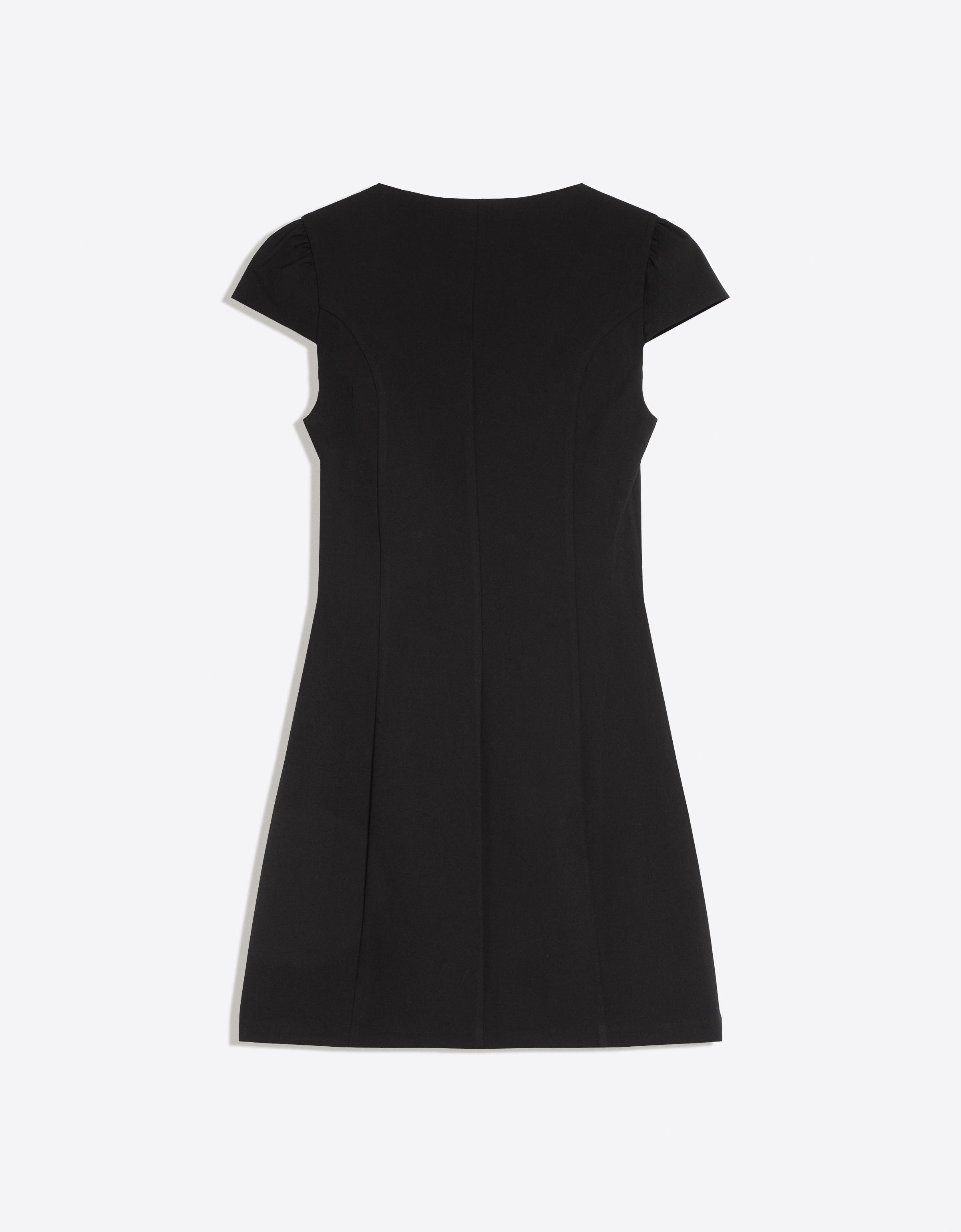 Bershka Kısa kollu düğmeli mini elbise görsel 4