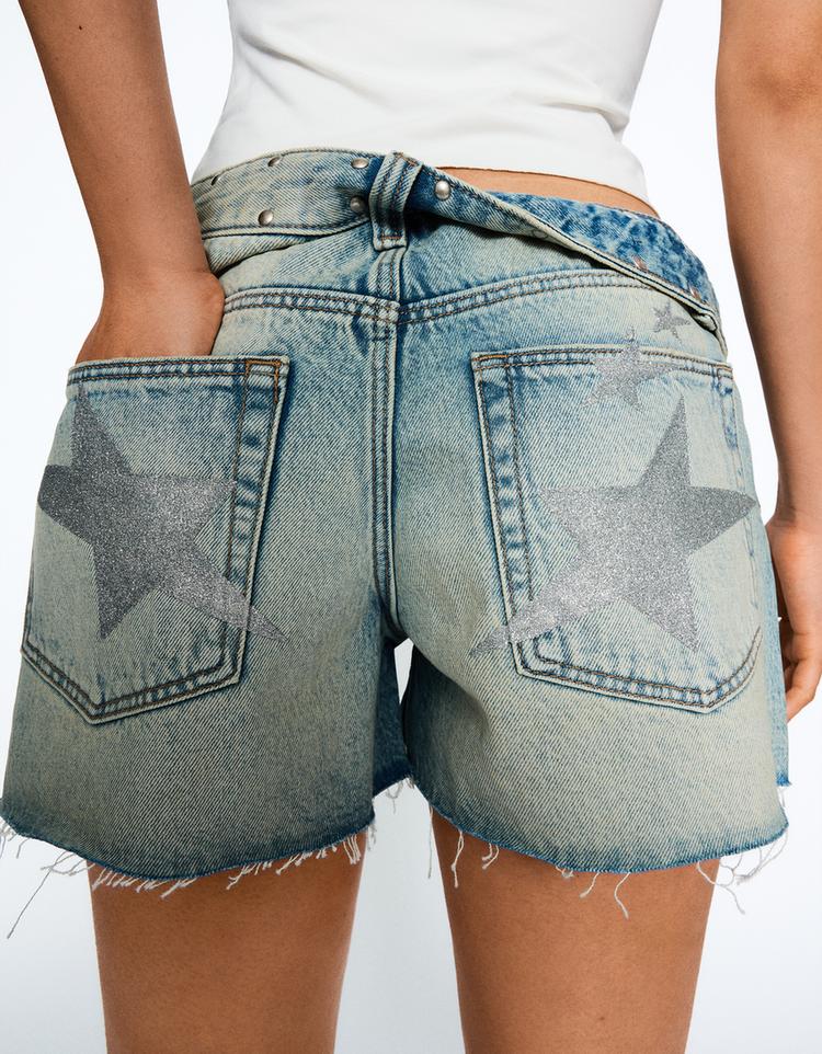 Denim şort