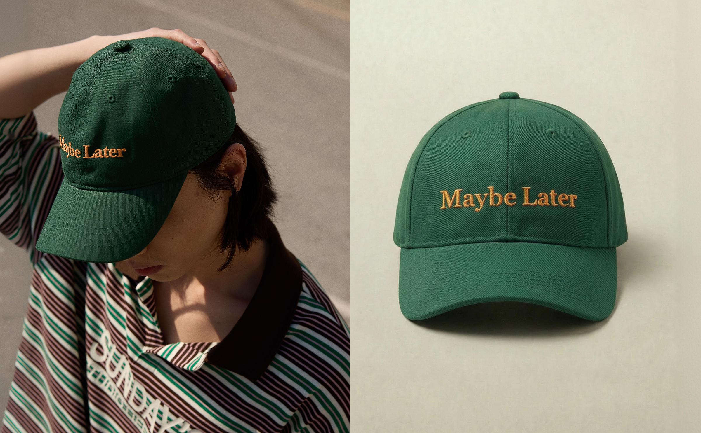 Embroidered cap — Green