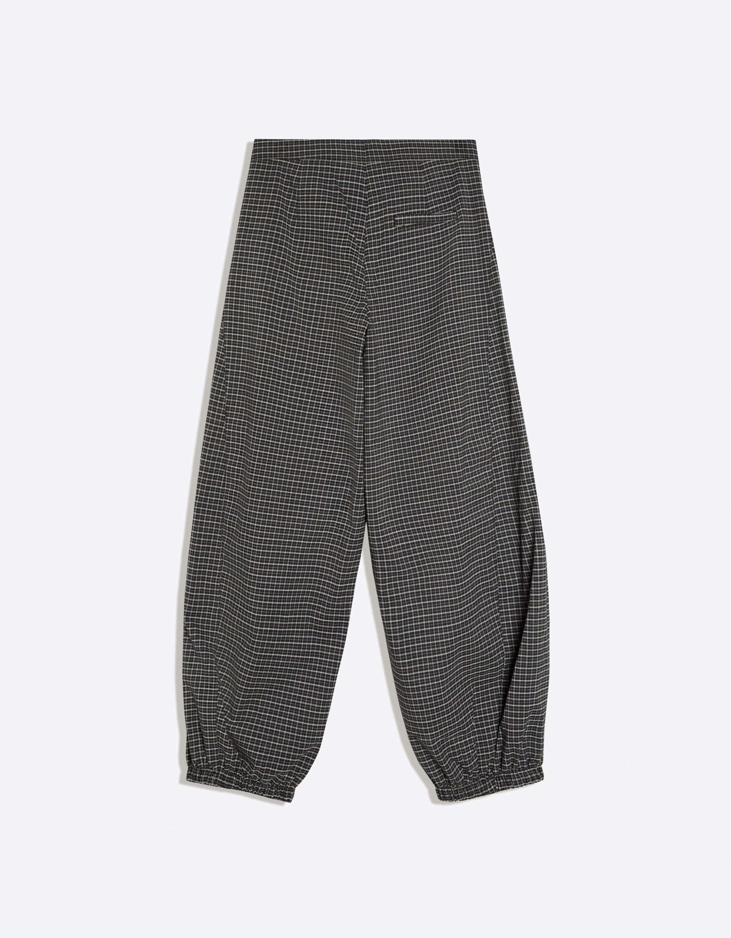 Checked bloomers — Dark grey