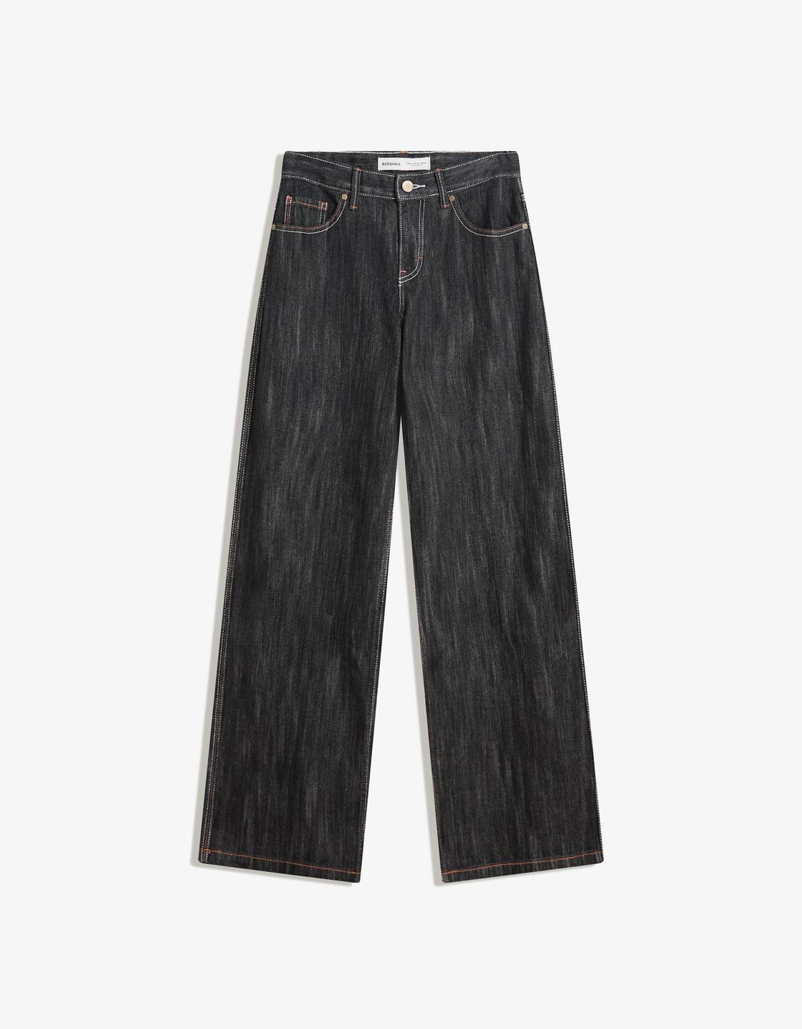 Jacquard boyfriend jeans