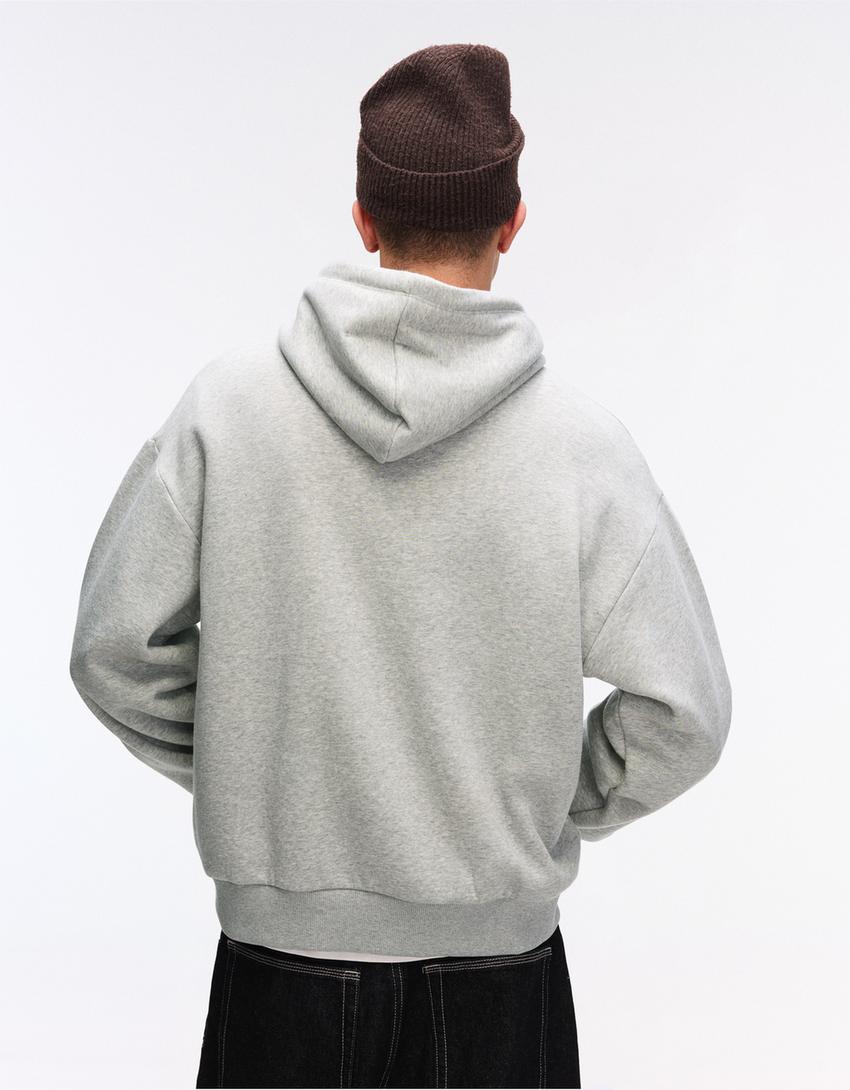 Sweatshirt capuz-Cinza