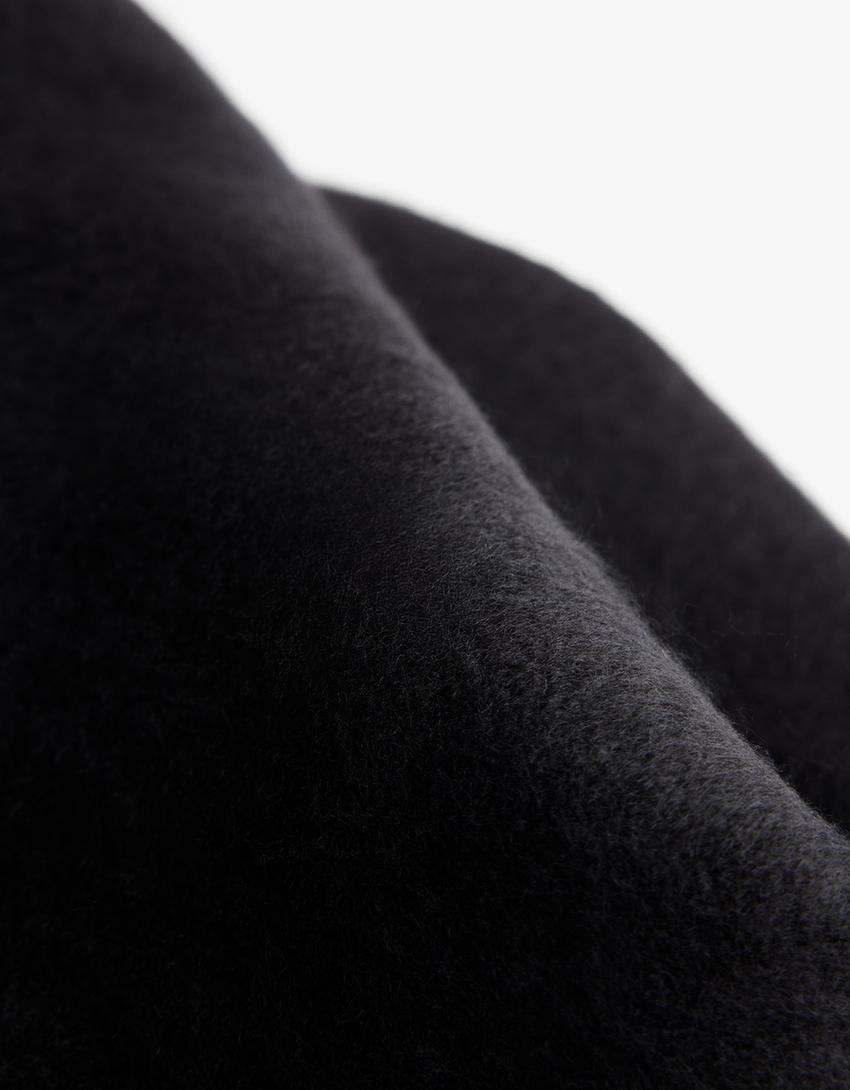Écharpe unie-Noir-2