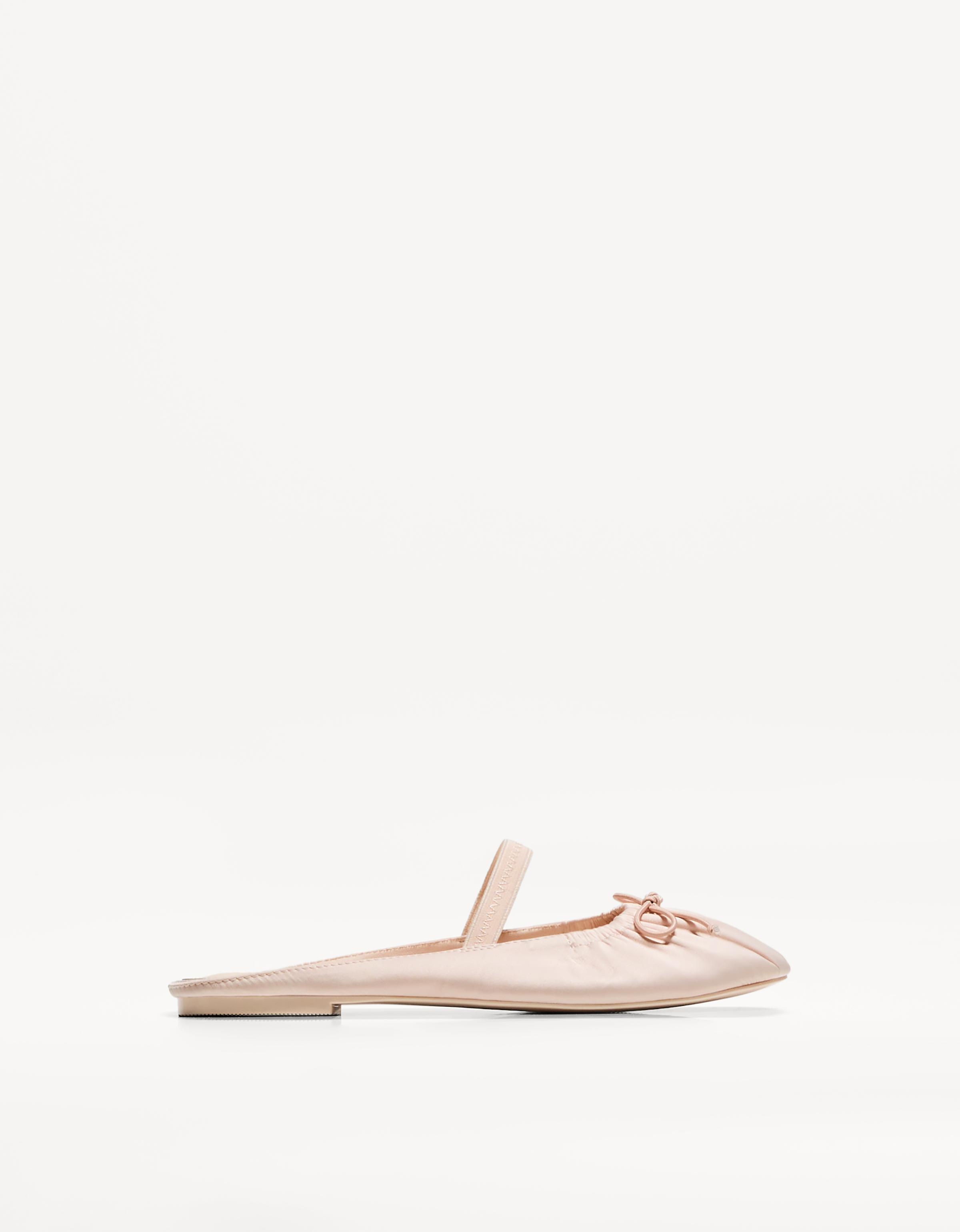 Bershka Ballerinas Offene Ferse Damen 37 Rosa