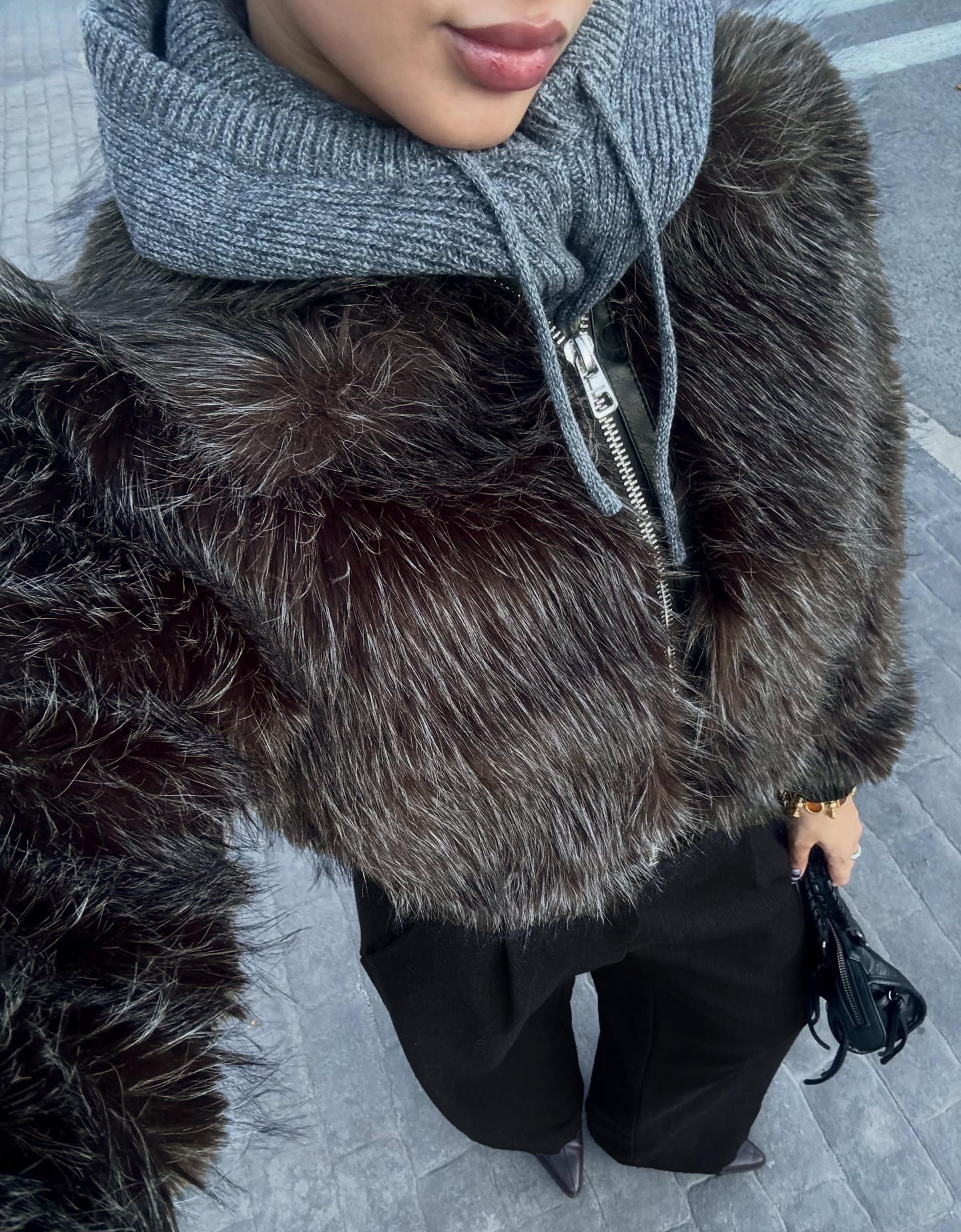 Çift kumaşlı hacimli pantolon - Görsel 50