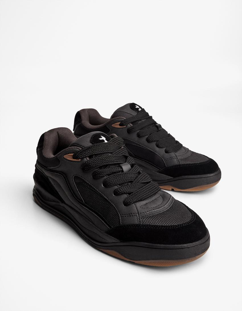Buty sportowe wielowarstwowe-Czarny-1