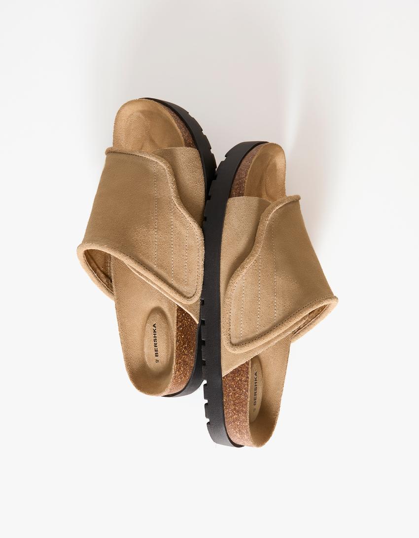 صندل شمواه بكعب عريض-رملي-7