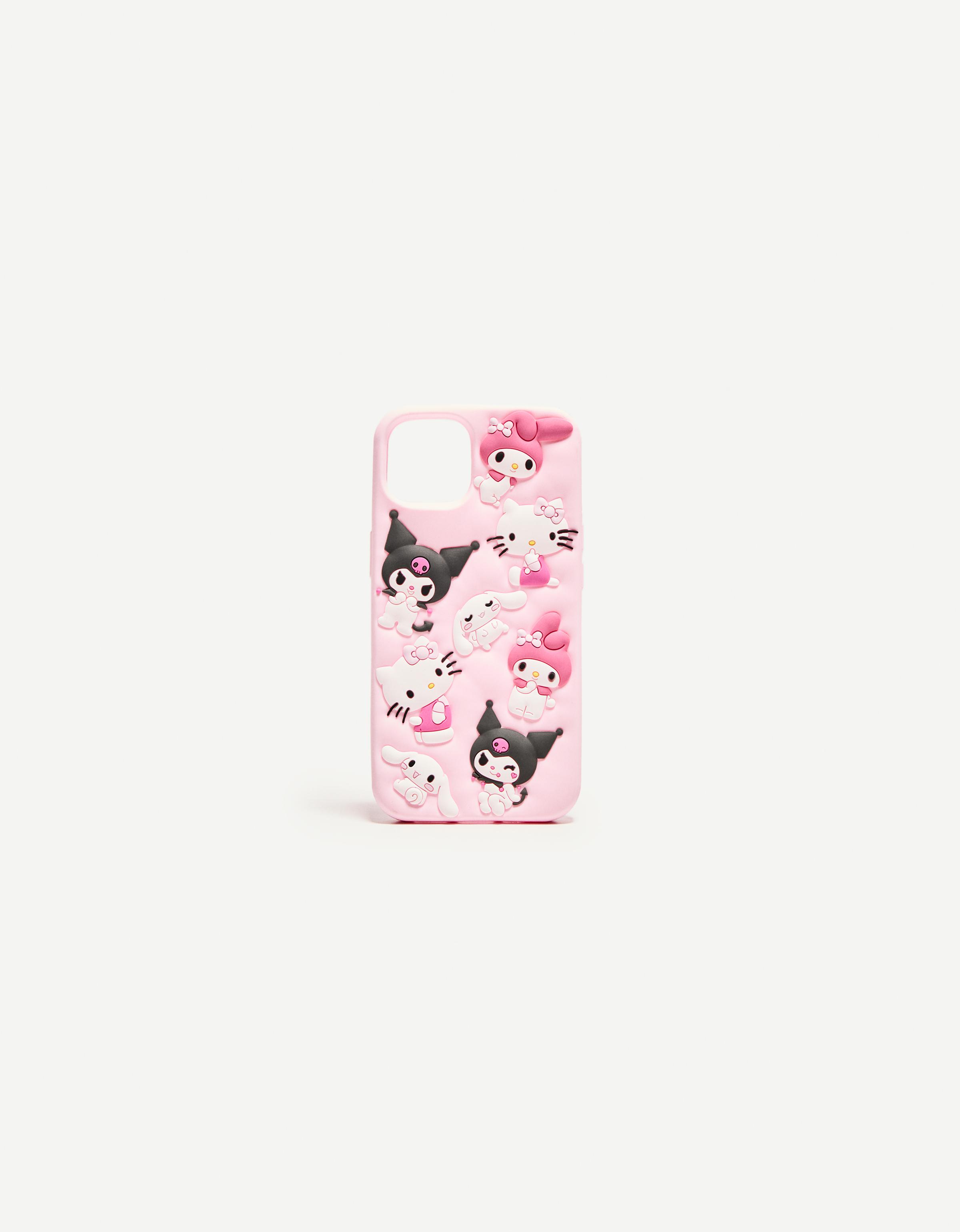 Bershka Handyhülle Für Iphone Hello Kitty Mit Charms Damen Iphone 14 Pro Max Rosa