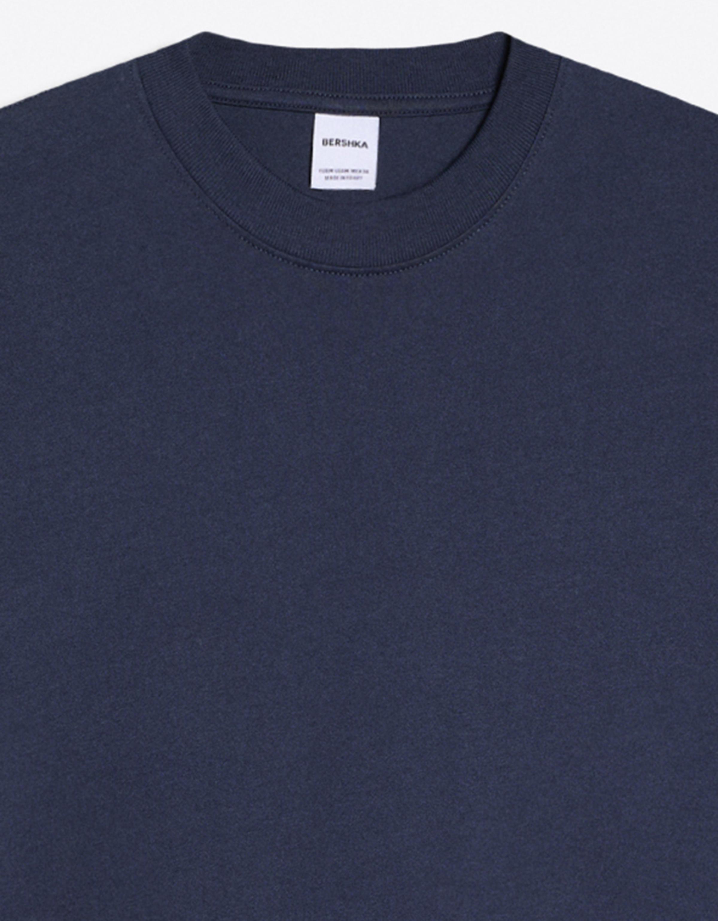 Heavy boxy T-shirt — Navy