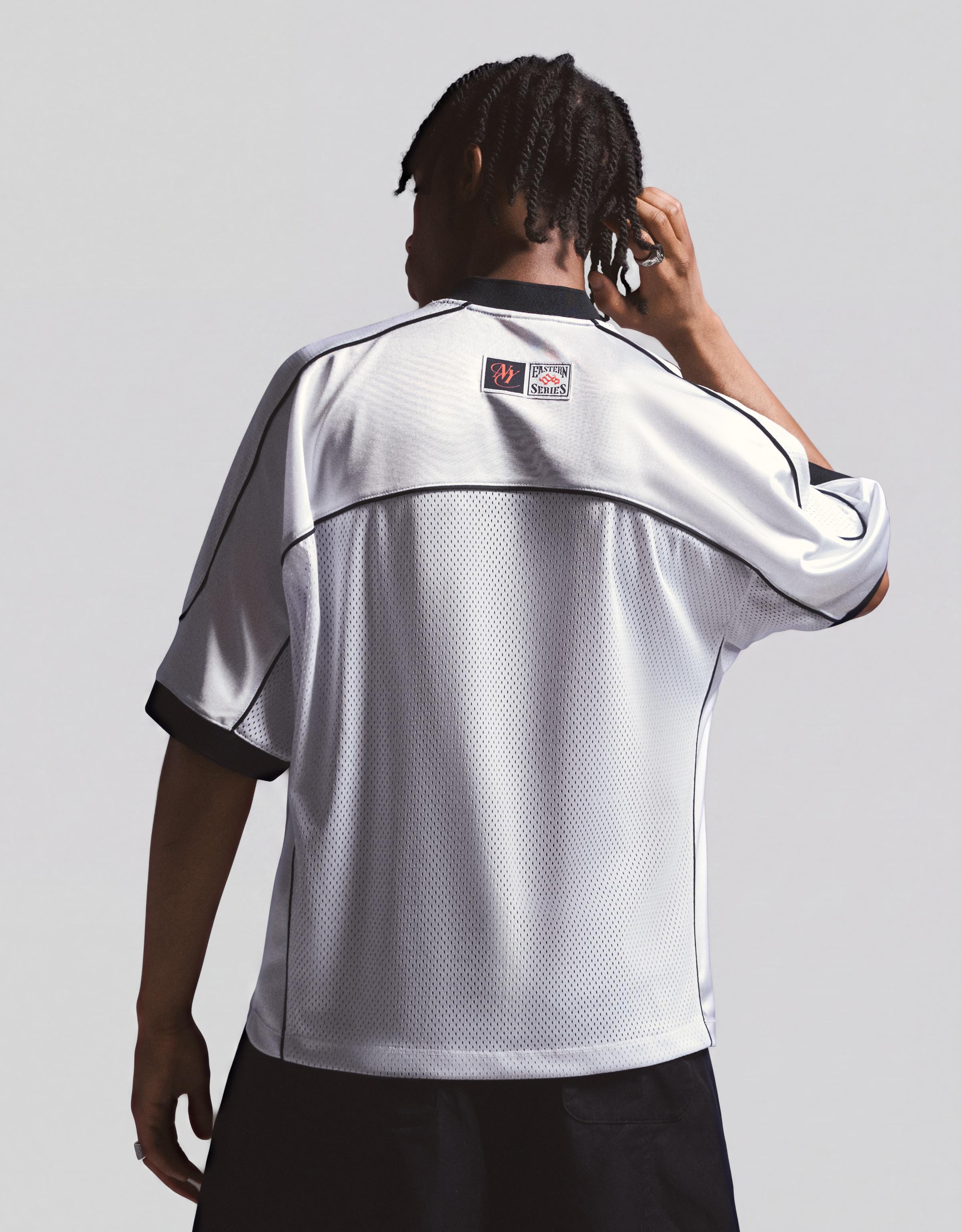 Short sleeve mesh T-shirt — White