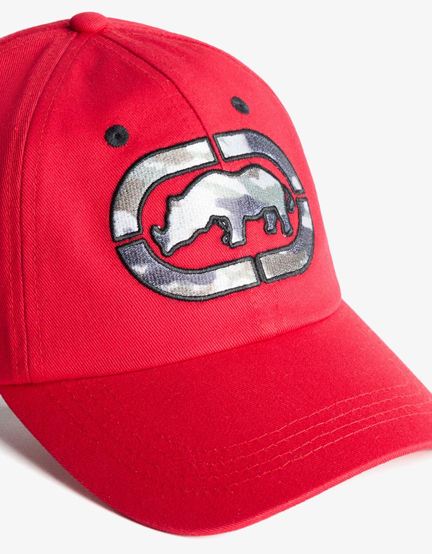 Čepice Ecko Unltd s nášivkami-Červená