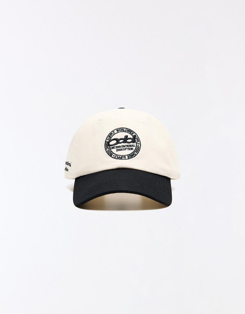 Gorra bordado-Crudo