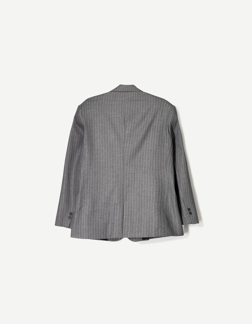 Oversized blazer-Grijs-3