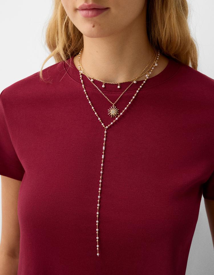 3’lü uçlu kolye seti